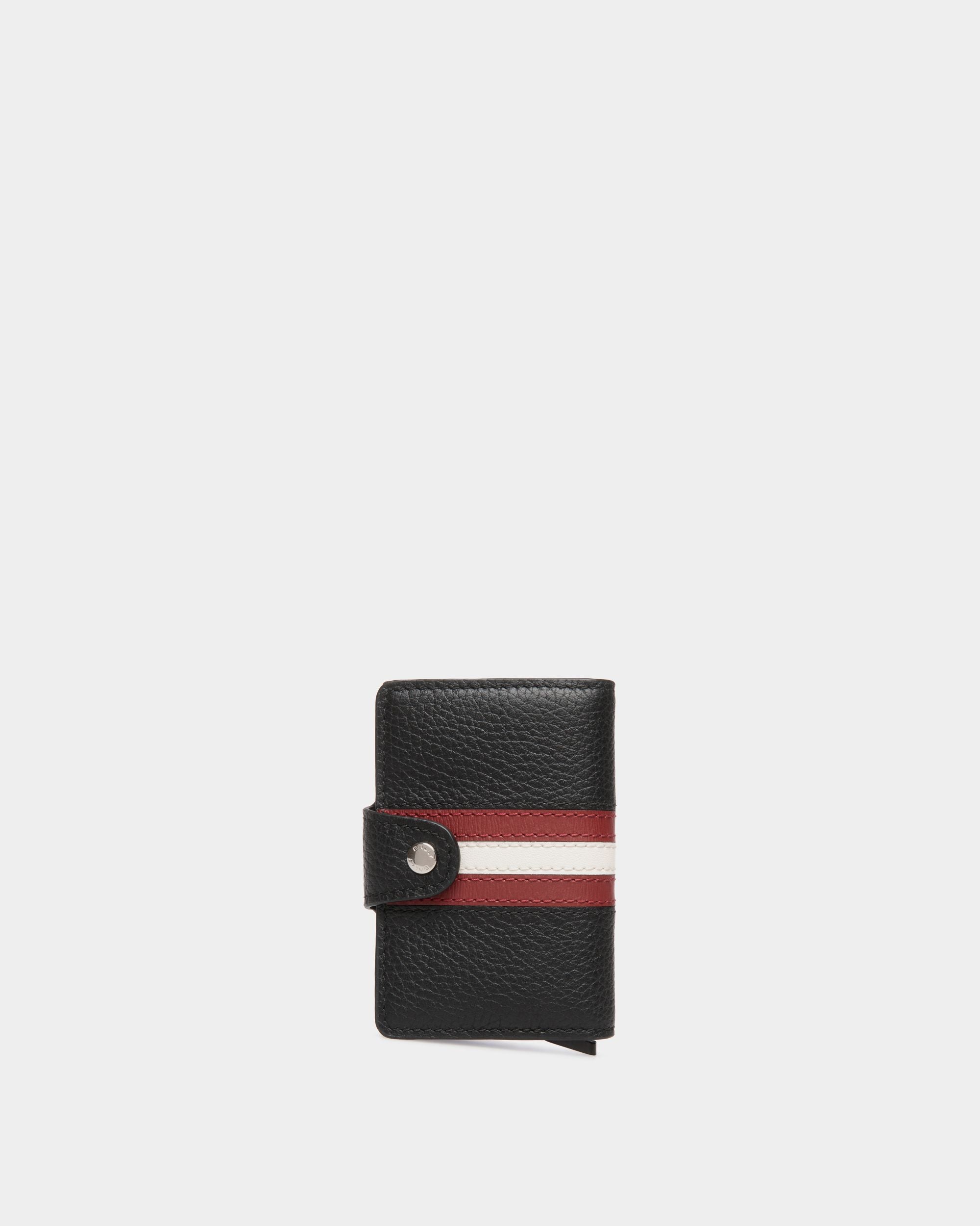 Smart-Portefeuille Ribbon En Cuir Noir - Homme - Bally - 02