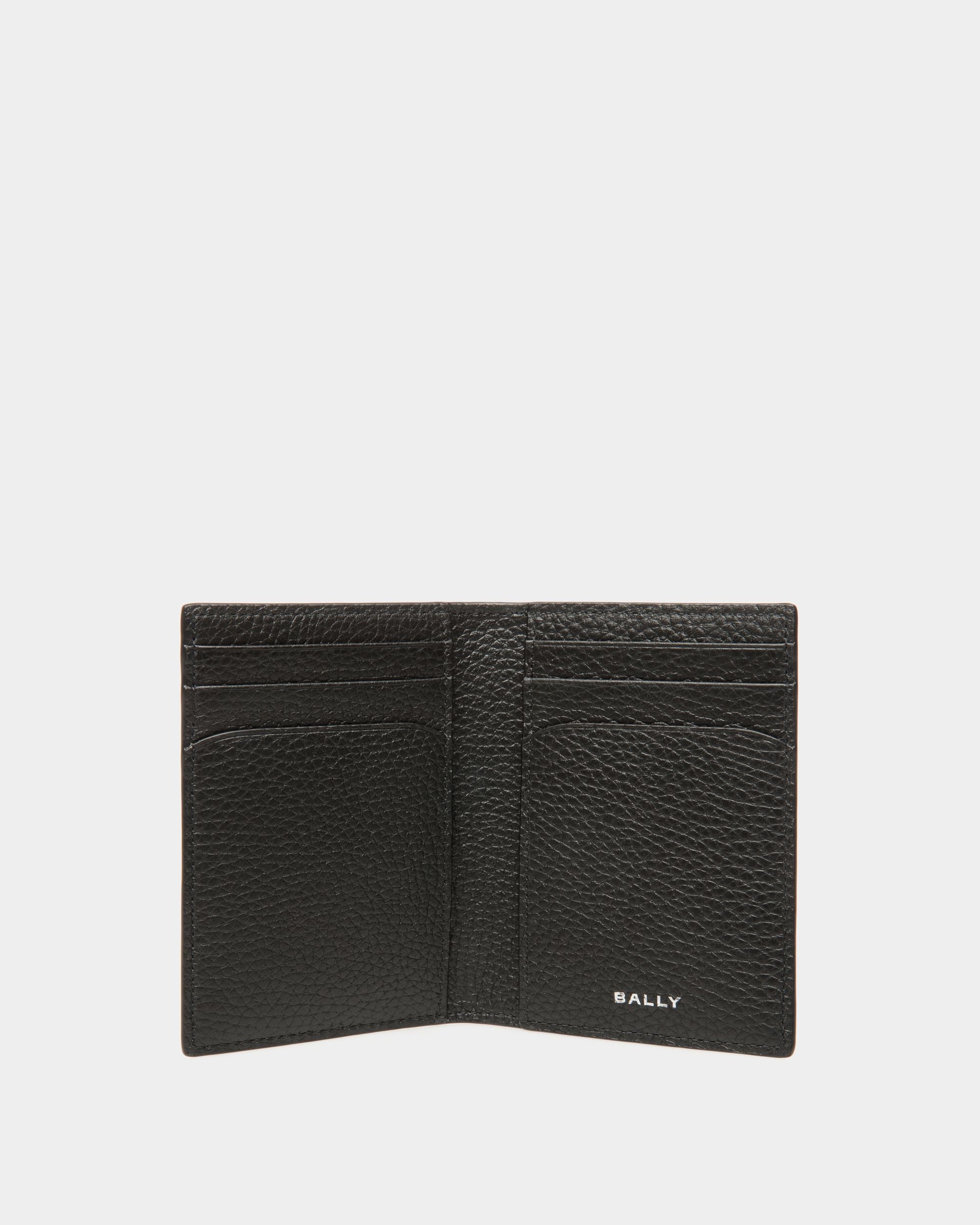Portefeuille À Deux Volets Oeden En Cuir Noir - Homme - Bally - 03