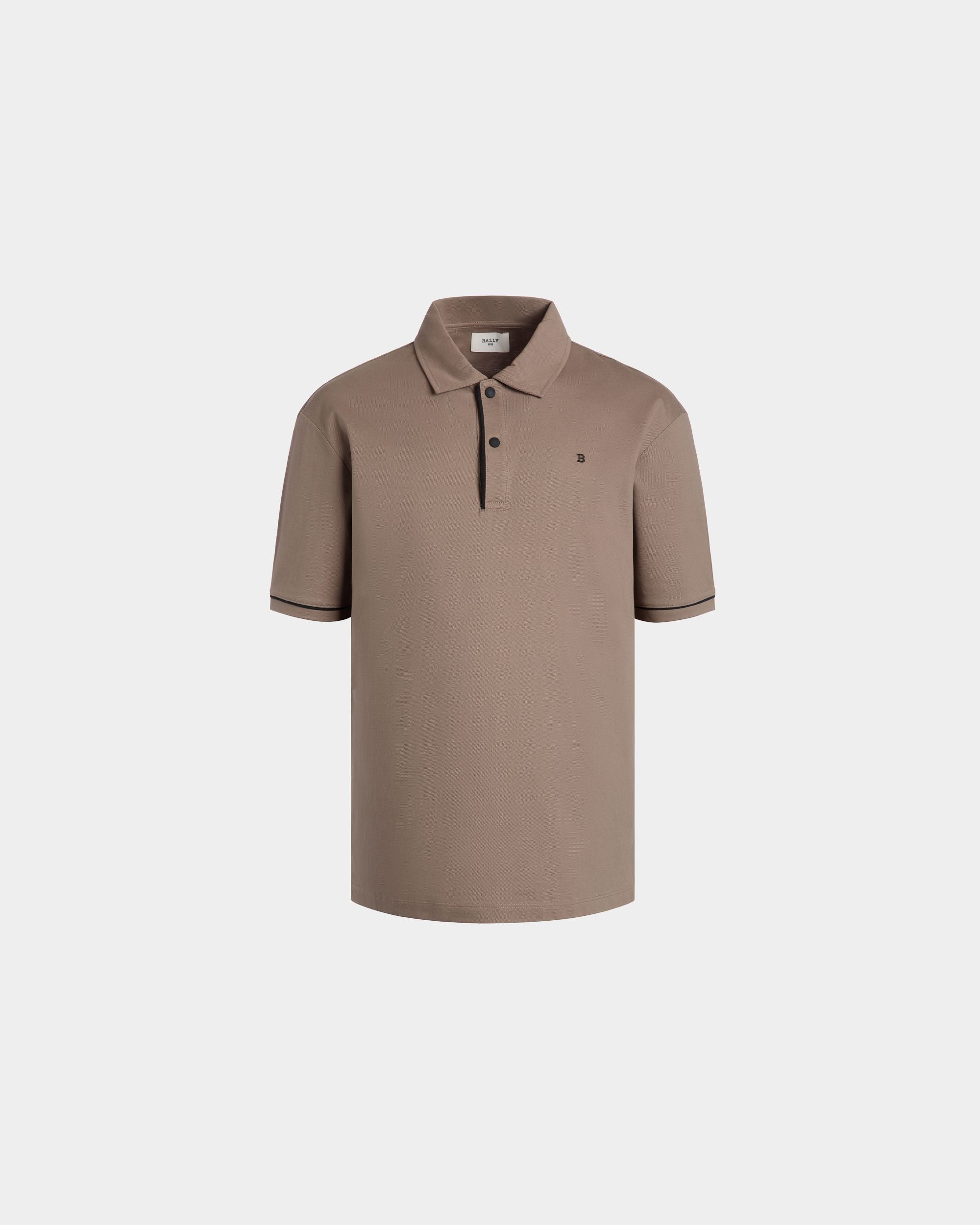 Polo In Brown Cotton - Homme - Bally - 01