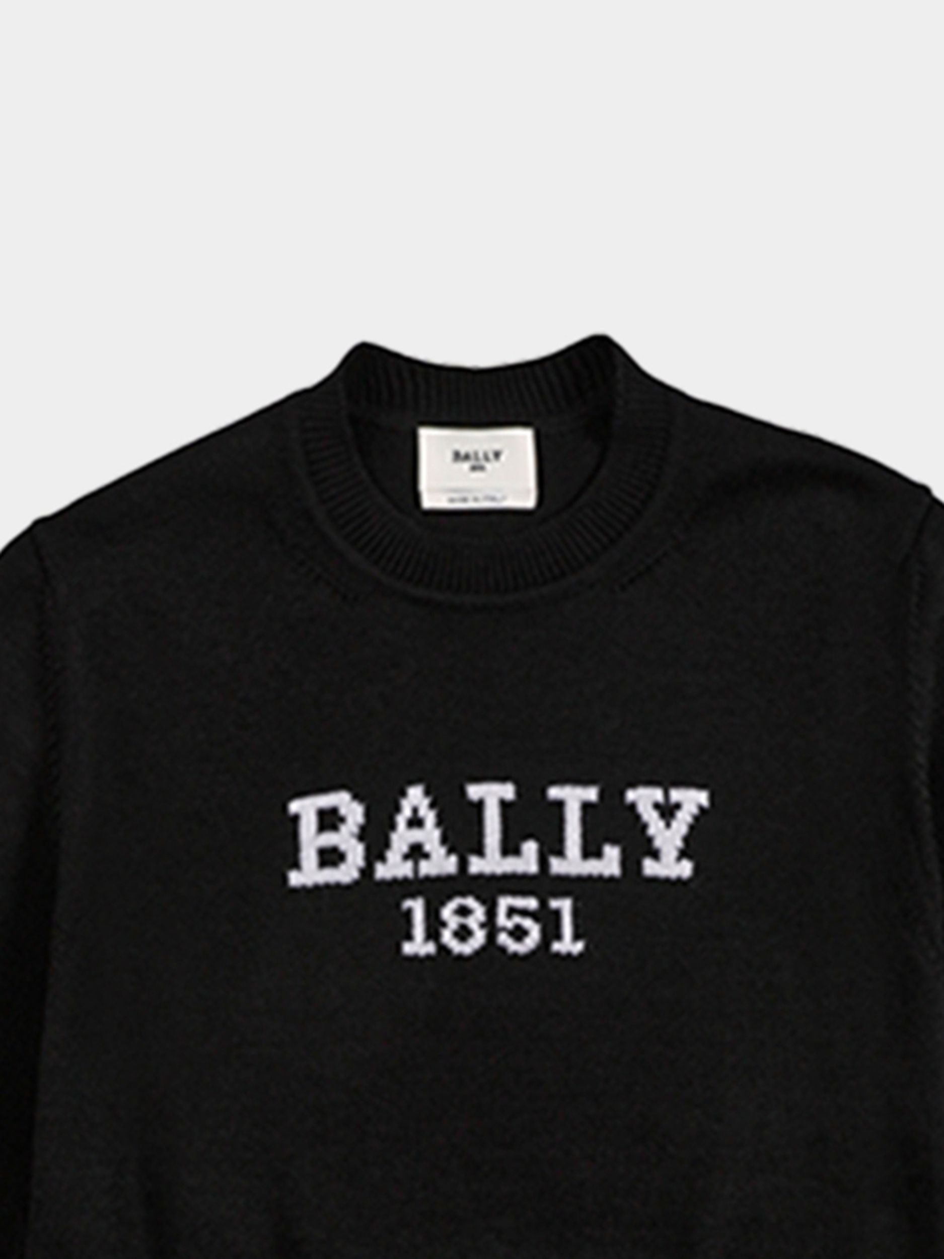 Pull En Laine Noire - Homme - Bally - 02