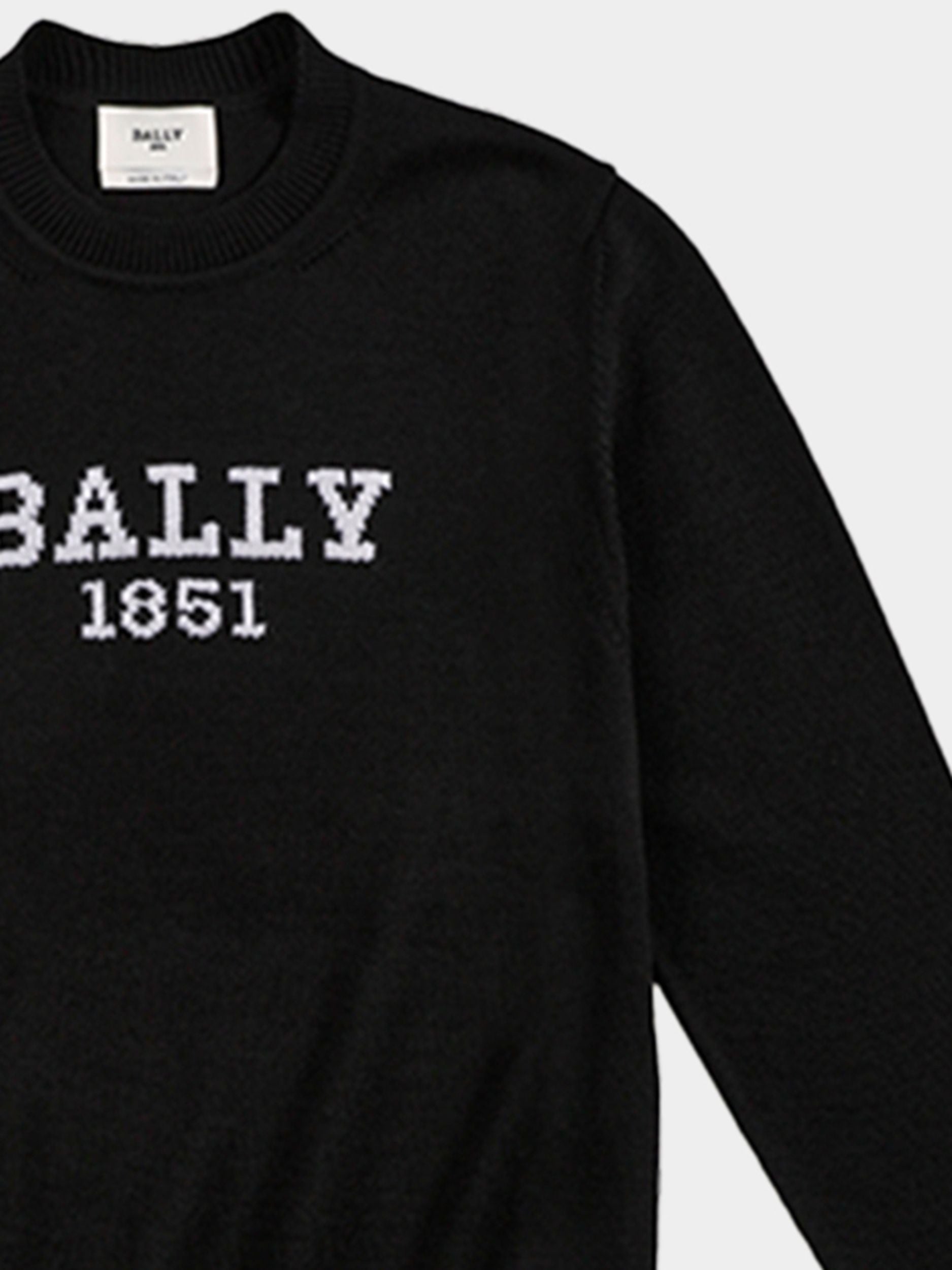 Pull En Laine Noire - Homme - Bally - 04