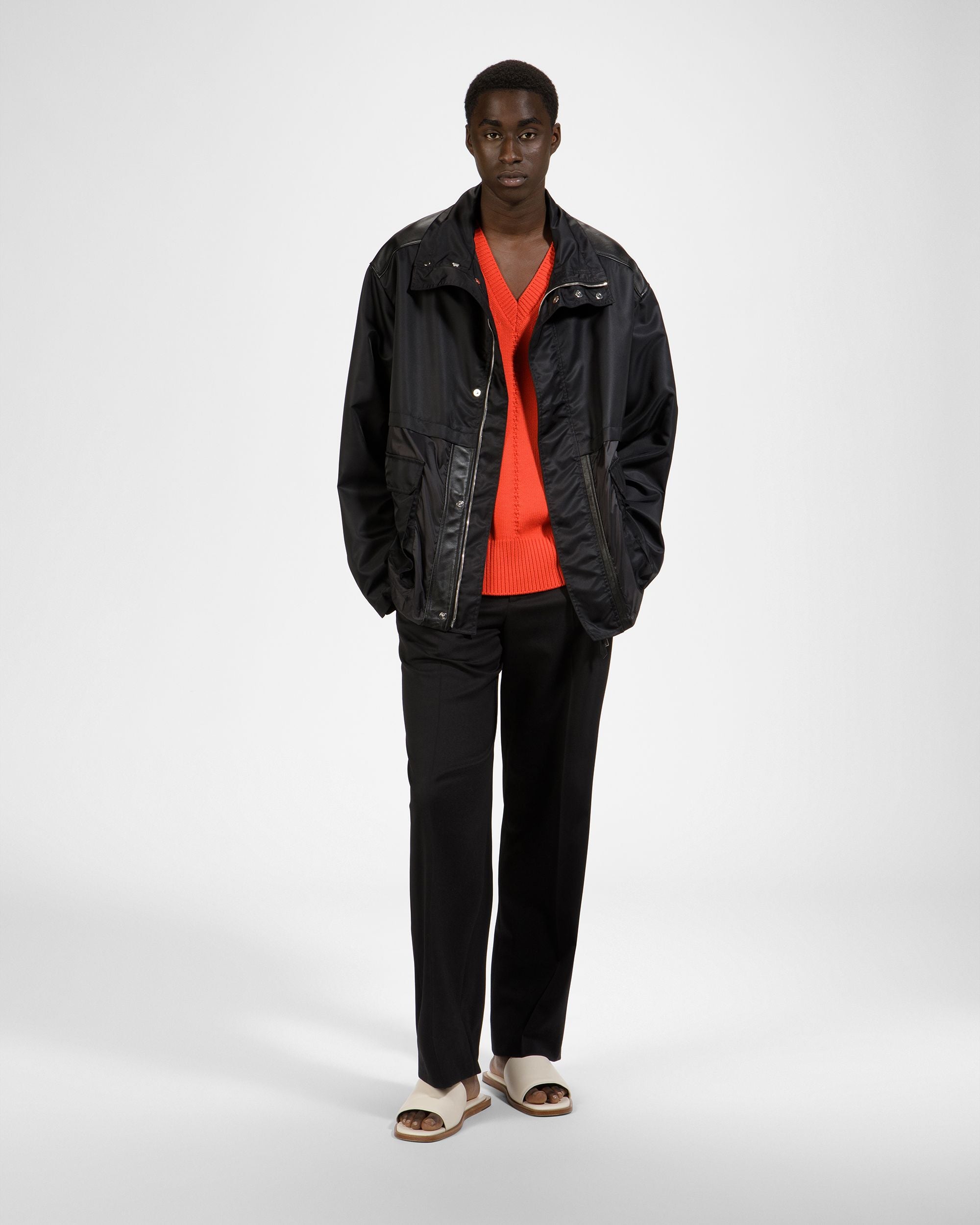 Blouson Bomber En Tissu Noir - Homme - Bally - 04