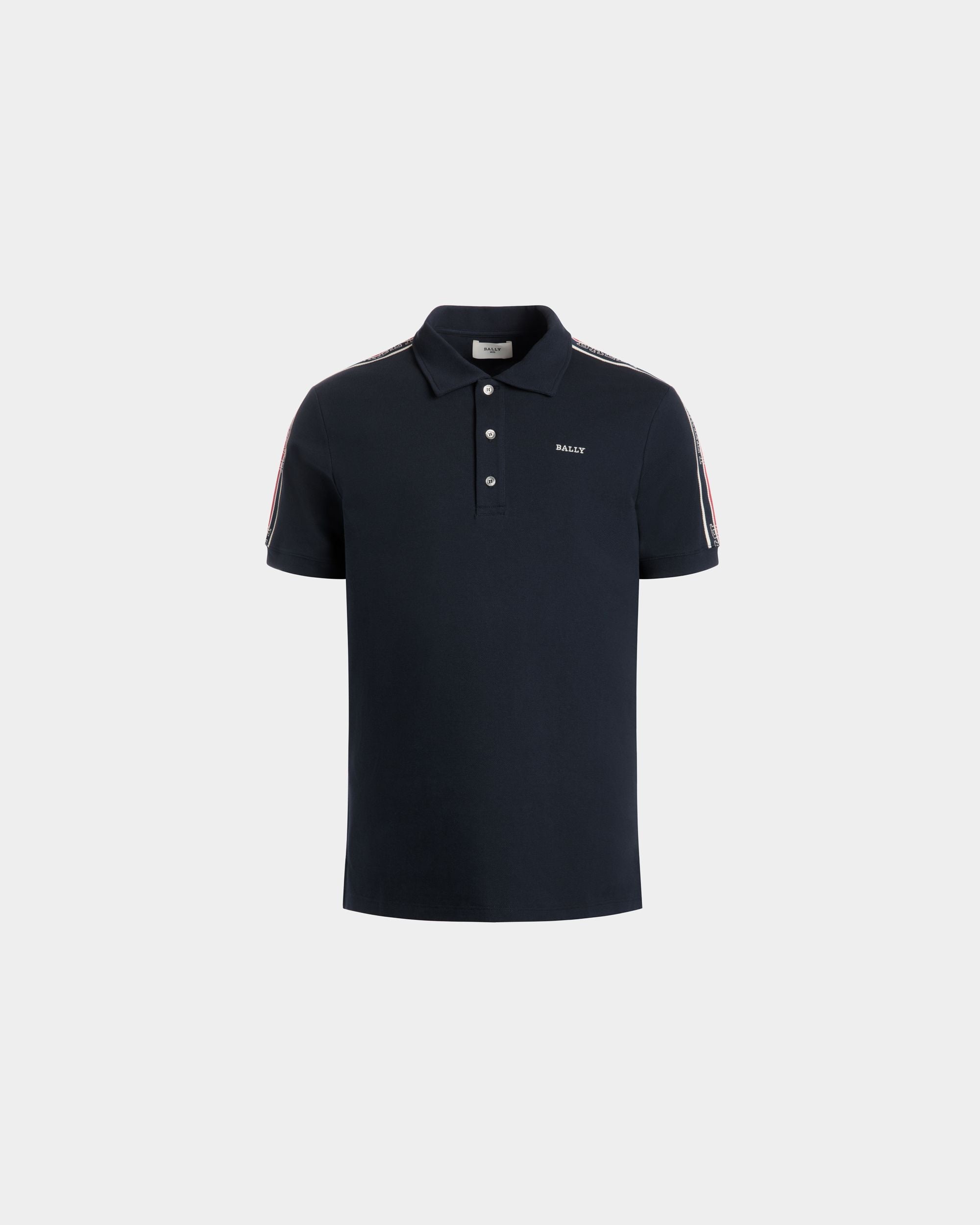 Polo In Blue Cotton - Homme - Bally - 01