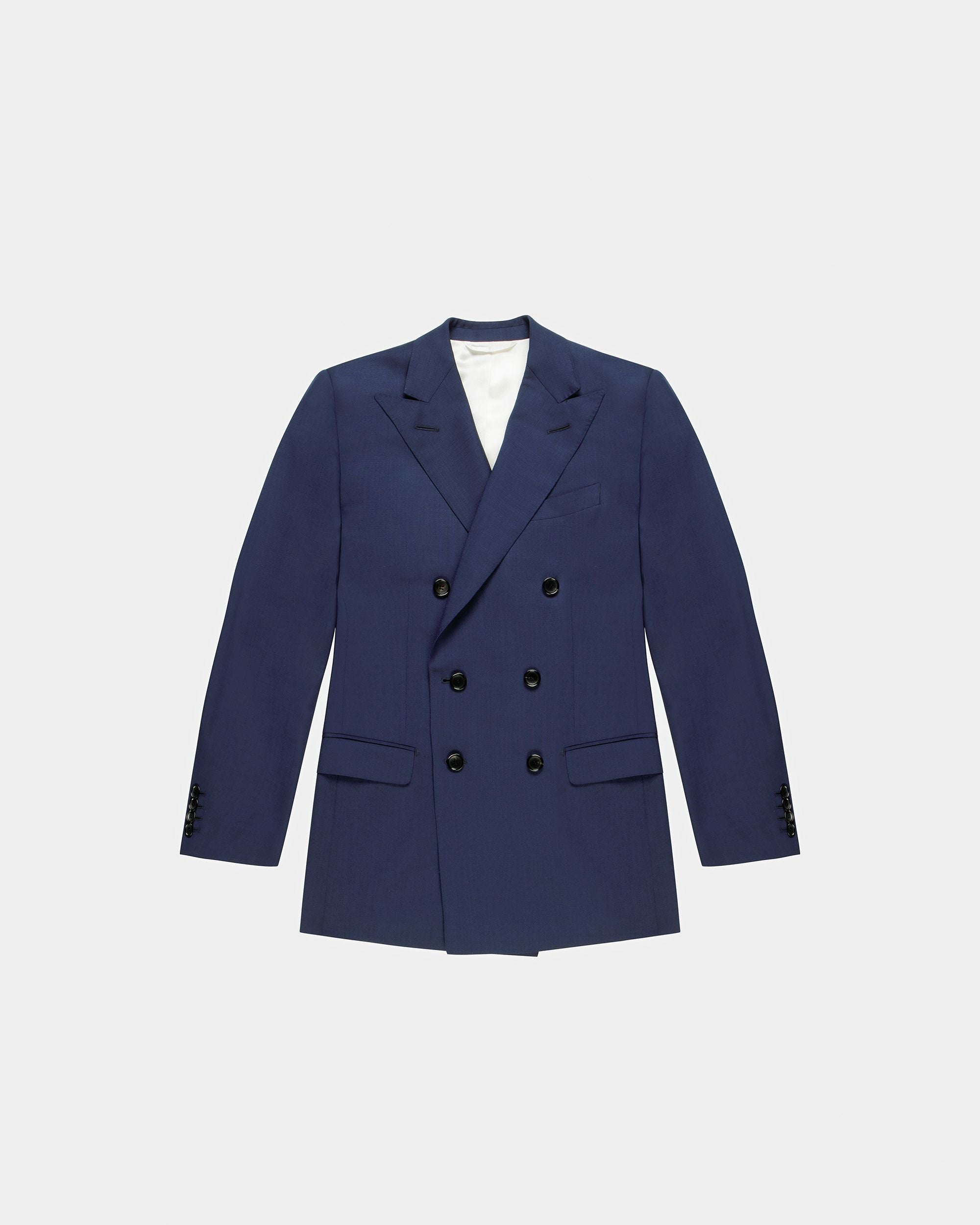 Veste À Double Boutonnage En Laine Mélangée - Homme - Bally - 01