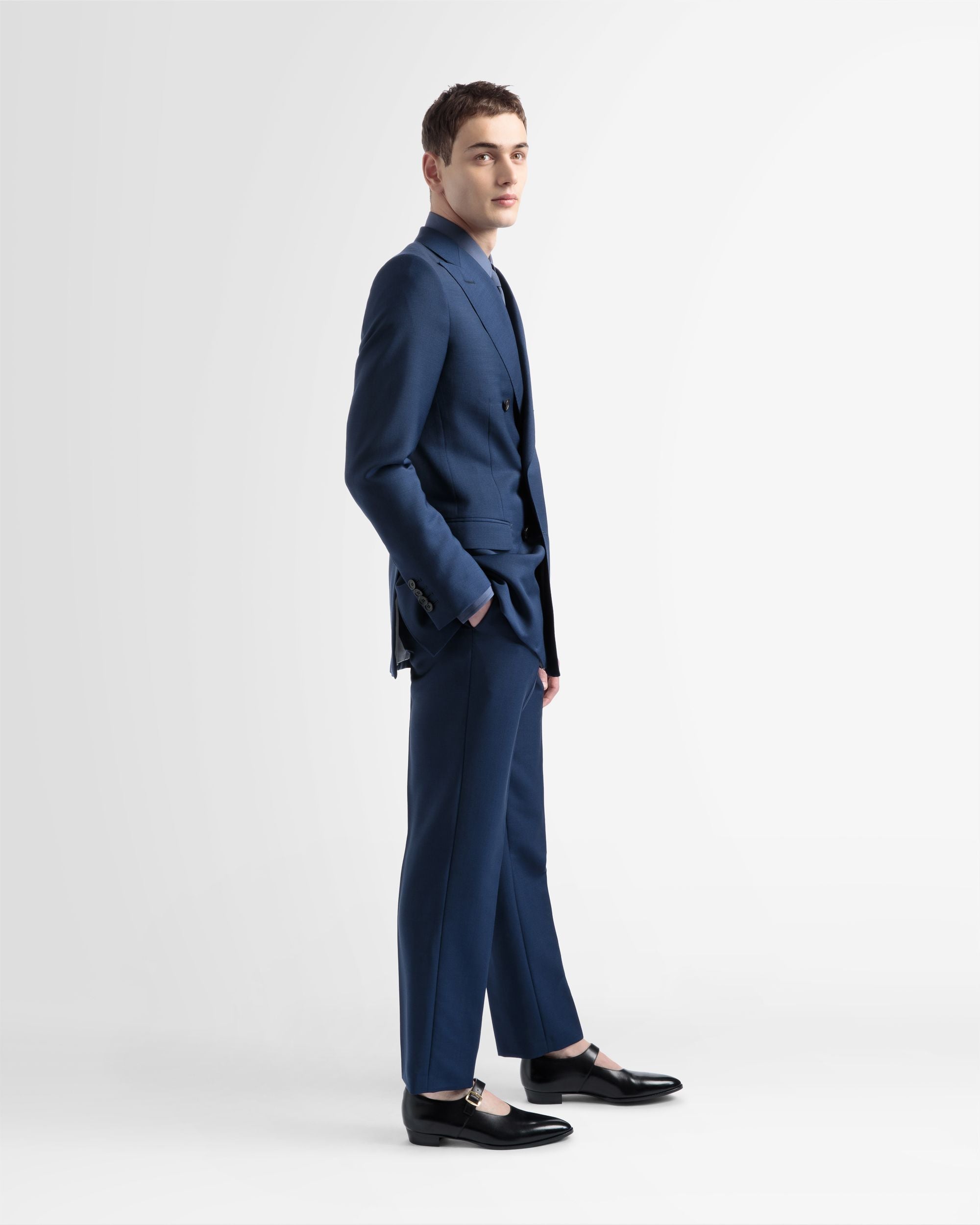 Veste À Double Boutonnage En Laine Mélangée - Homme - Bally - 04