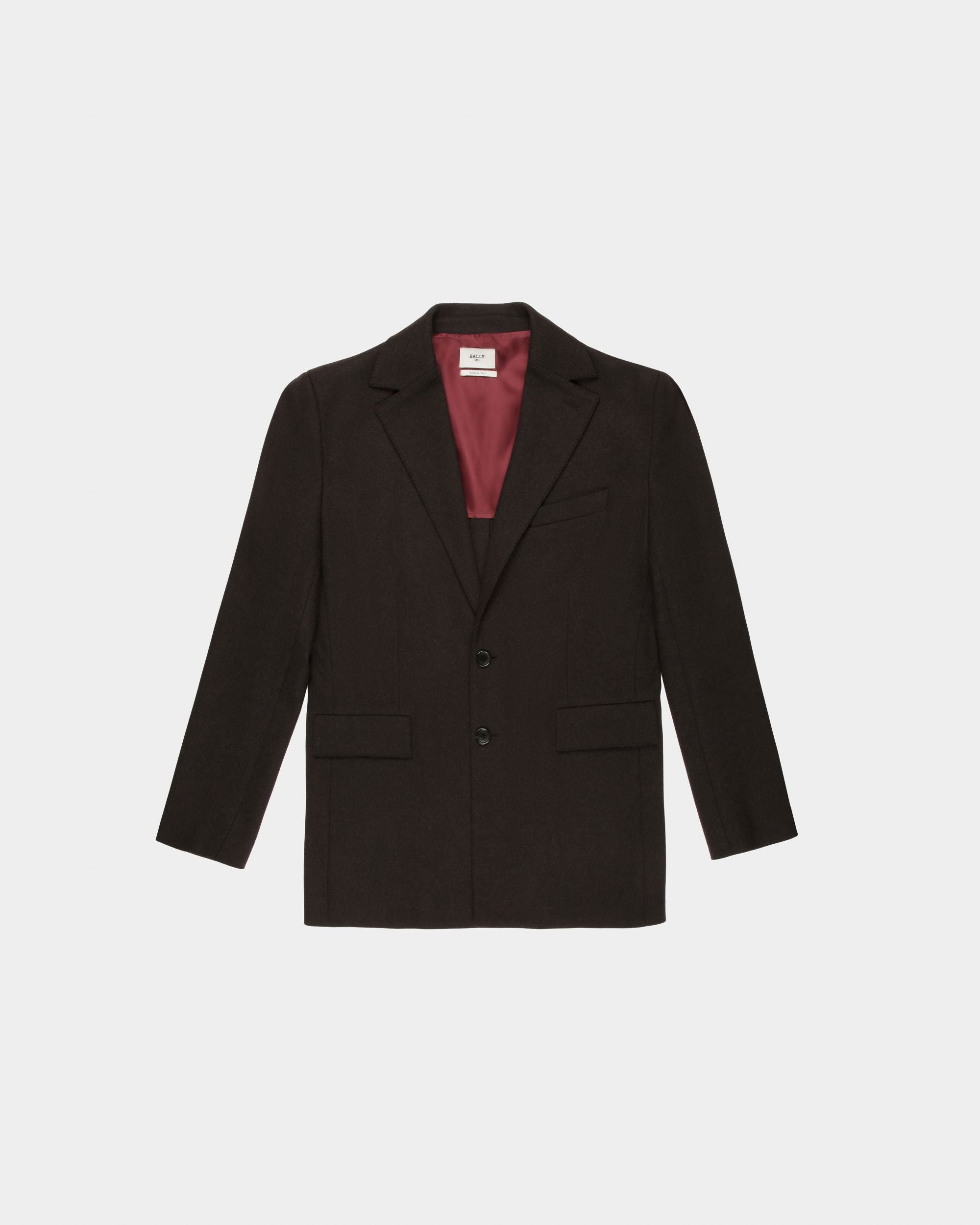 Veste En Laine En Brun Ébène - Homme - Bally - 04