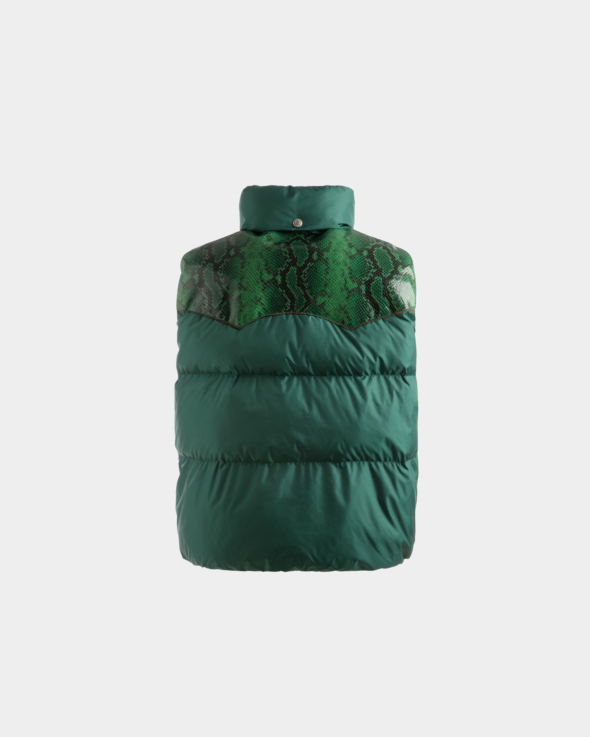 Doudoune Sans Manches Avec Col Montant En Nylon Kelly Green - Homme - Bally - 07