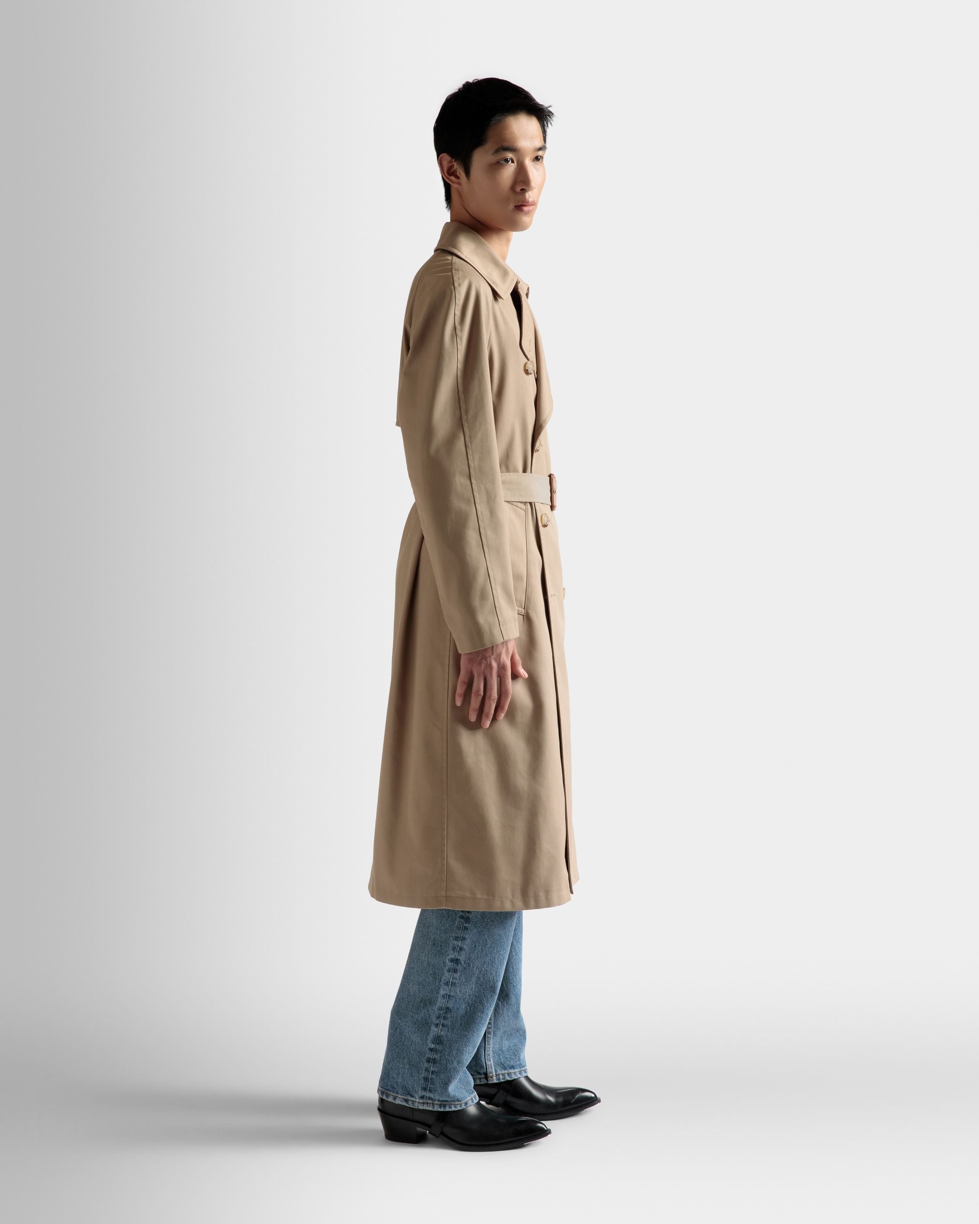 Trench-coat En coton marron - Homme - Bally - 05