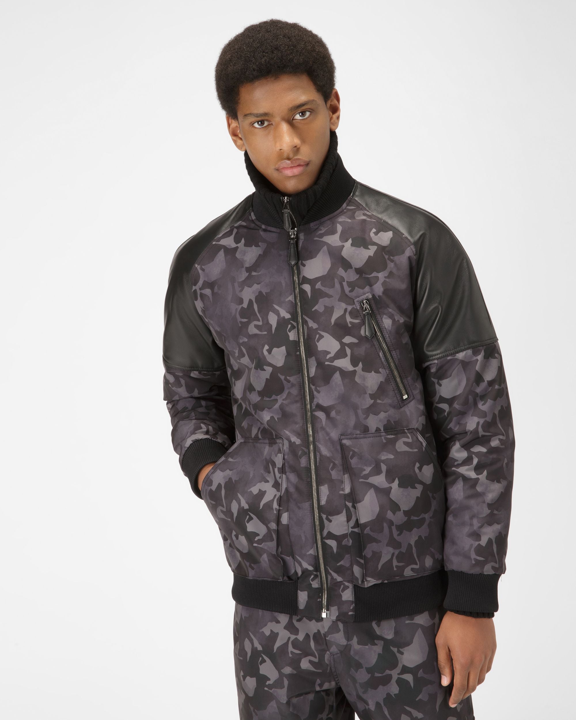 Bombardier En Nylon Recyclé Noir - Homme - Bally - 01