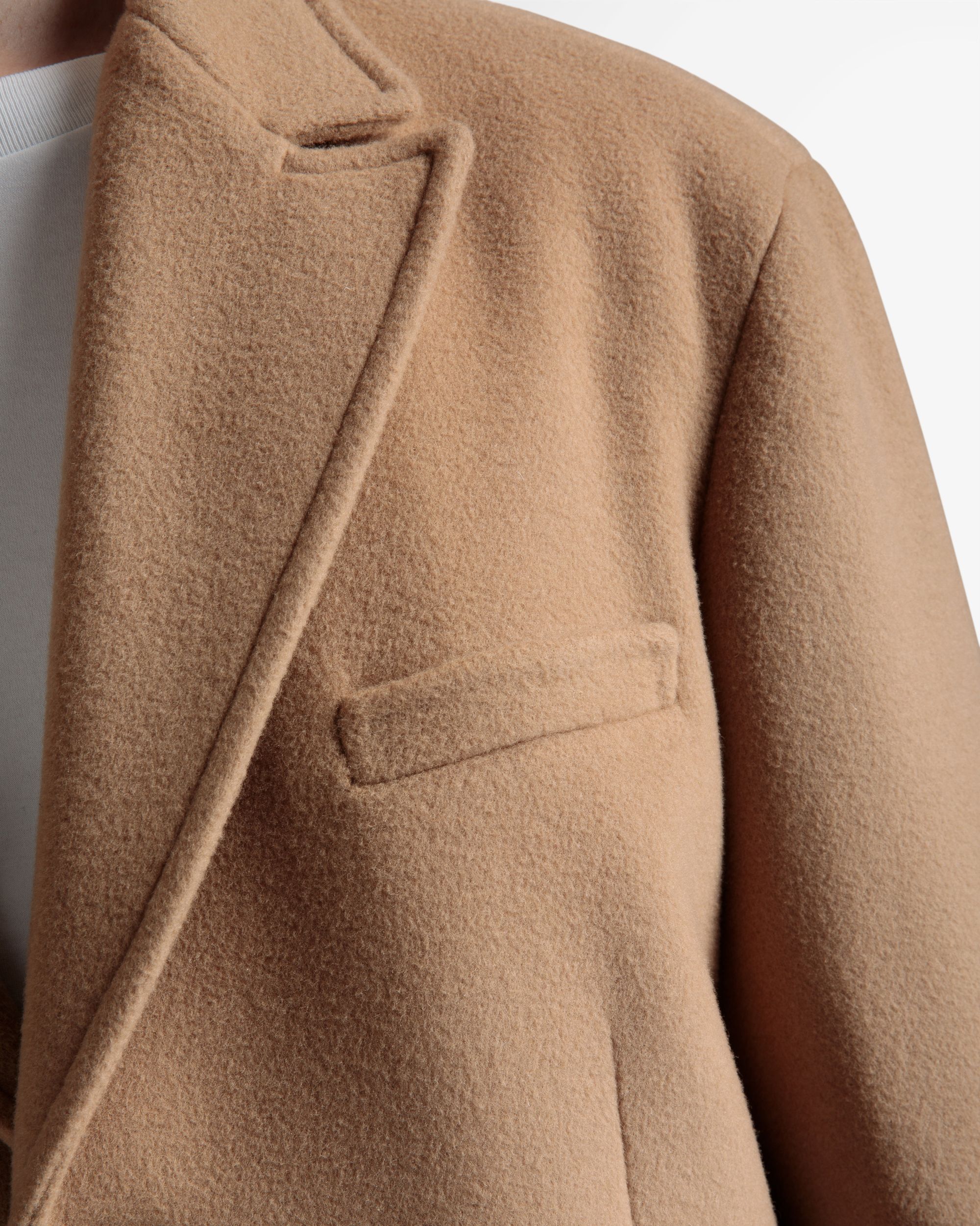 Veste Droite En Cachemire Mélangé Couleur Camel - Homme - Bally - 03