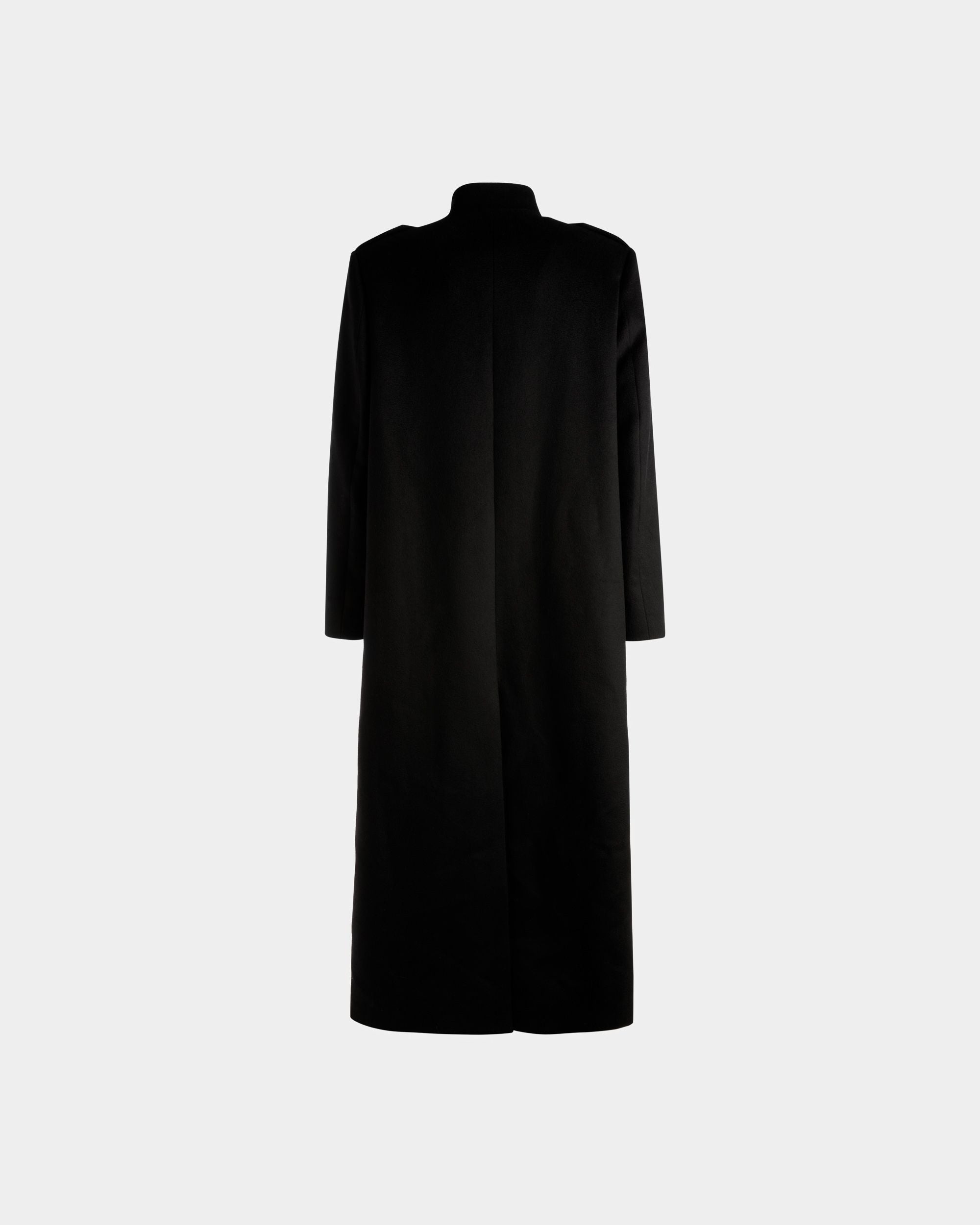 Manteau Long Style Utilitaire En Laine Noire - Homme - Bally - 07