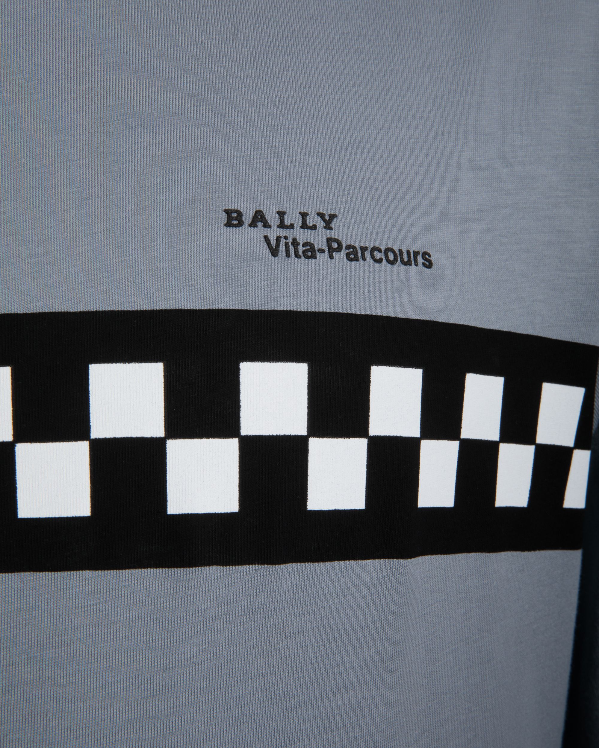 T-Shirt En Maille De Coton Grise - Homme - Bally - 02