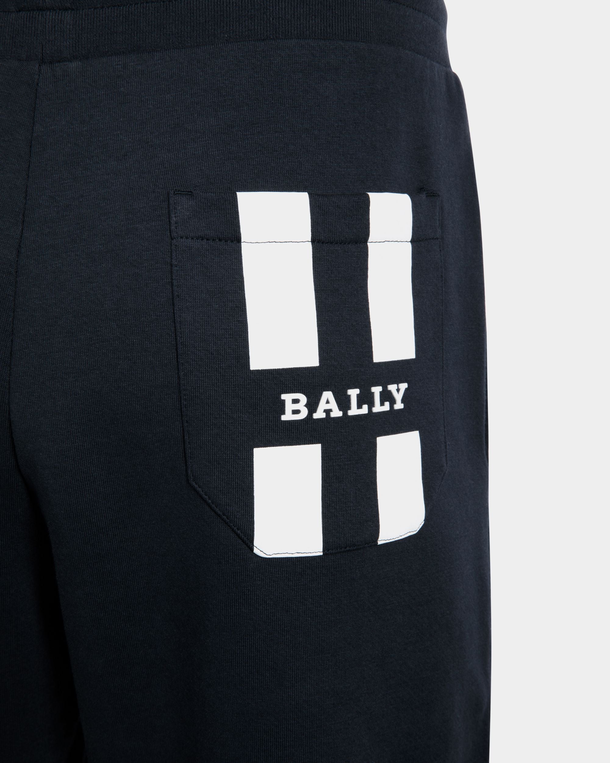 Trousers In Blue Mix Cotton - Homme - Bally - 02