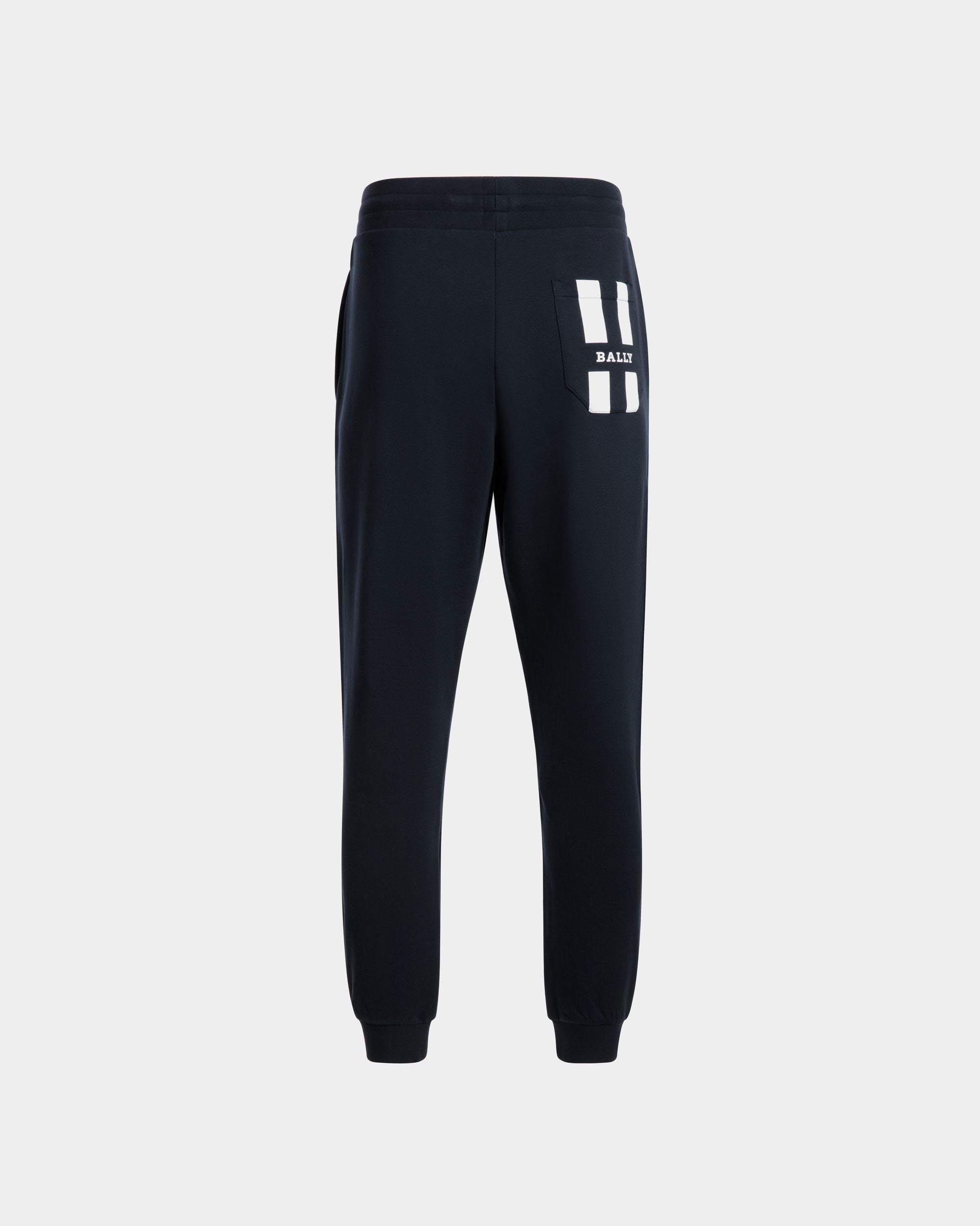 Trousers In Blue Mix Cotton - Homme - Bally - 03