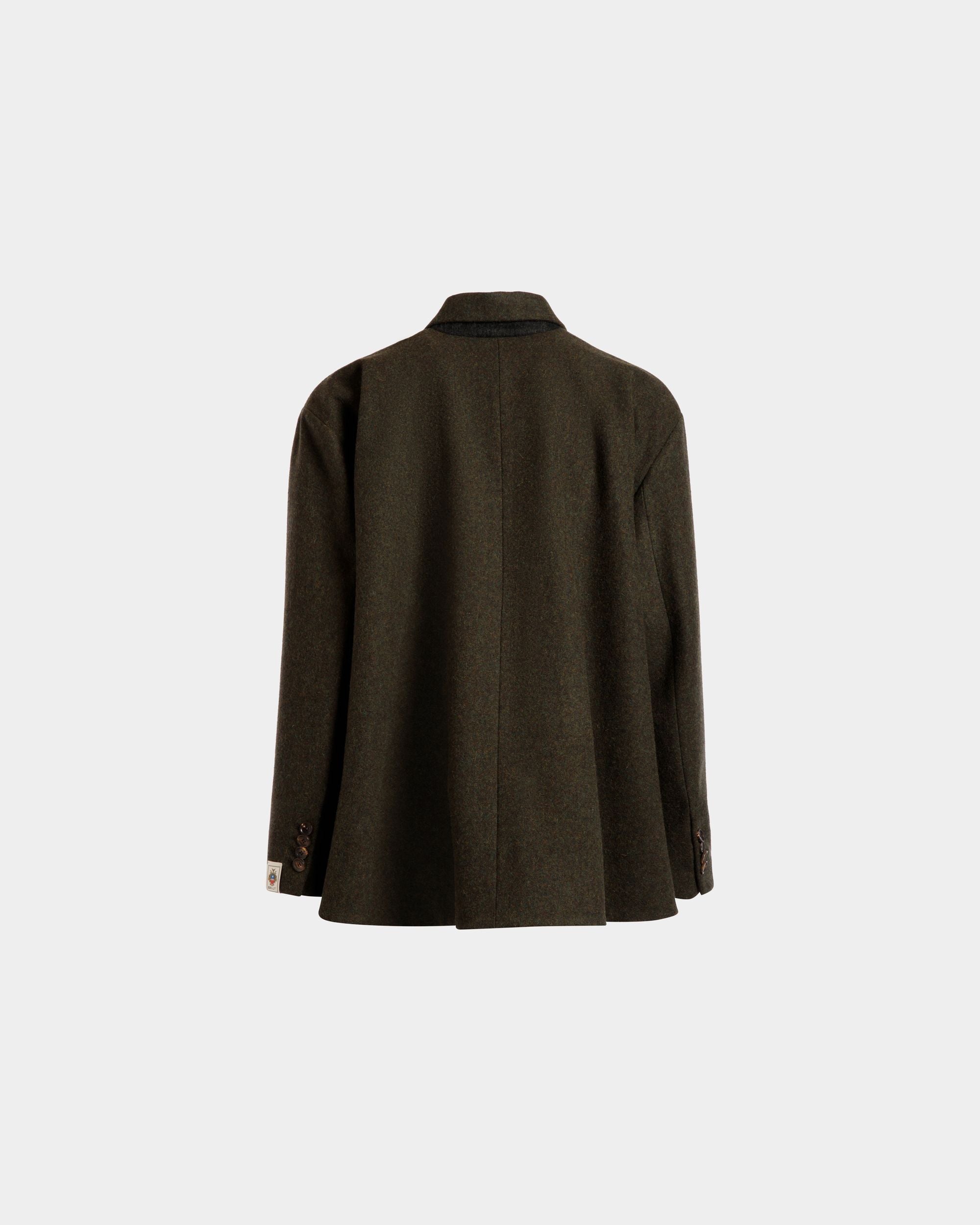 Blazer En Laine Dark Green - Homme - Bally - 04