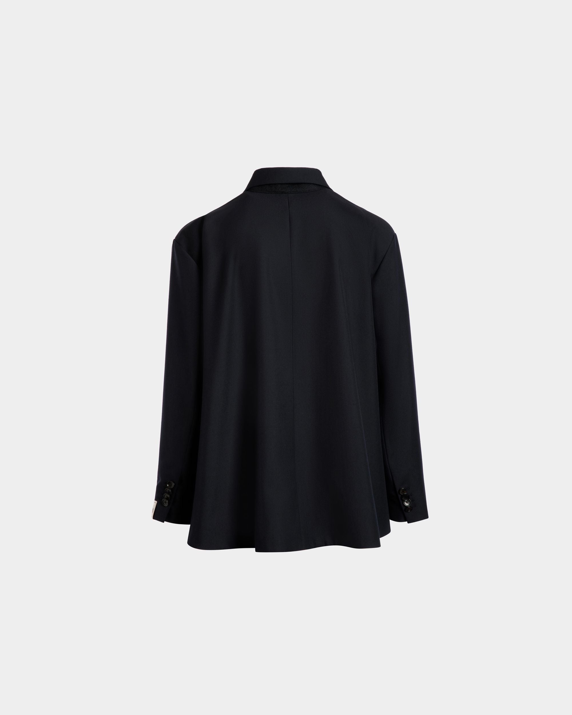 Blazer En Laine Mélangée Navy Blue - Homme - Bally - 07