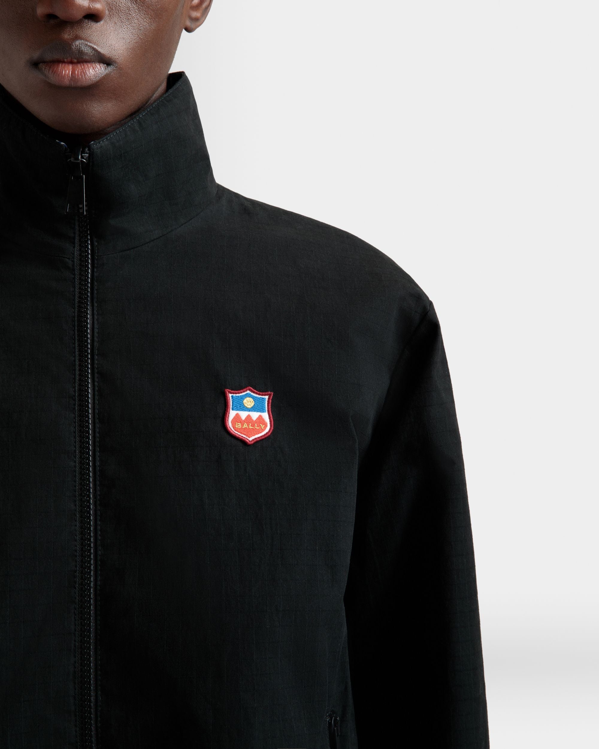 Blouson Bomber Réversible En Coton Mélangé Noir - Homme - Bally - 02
