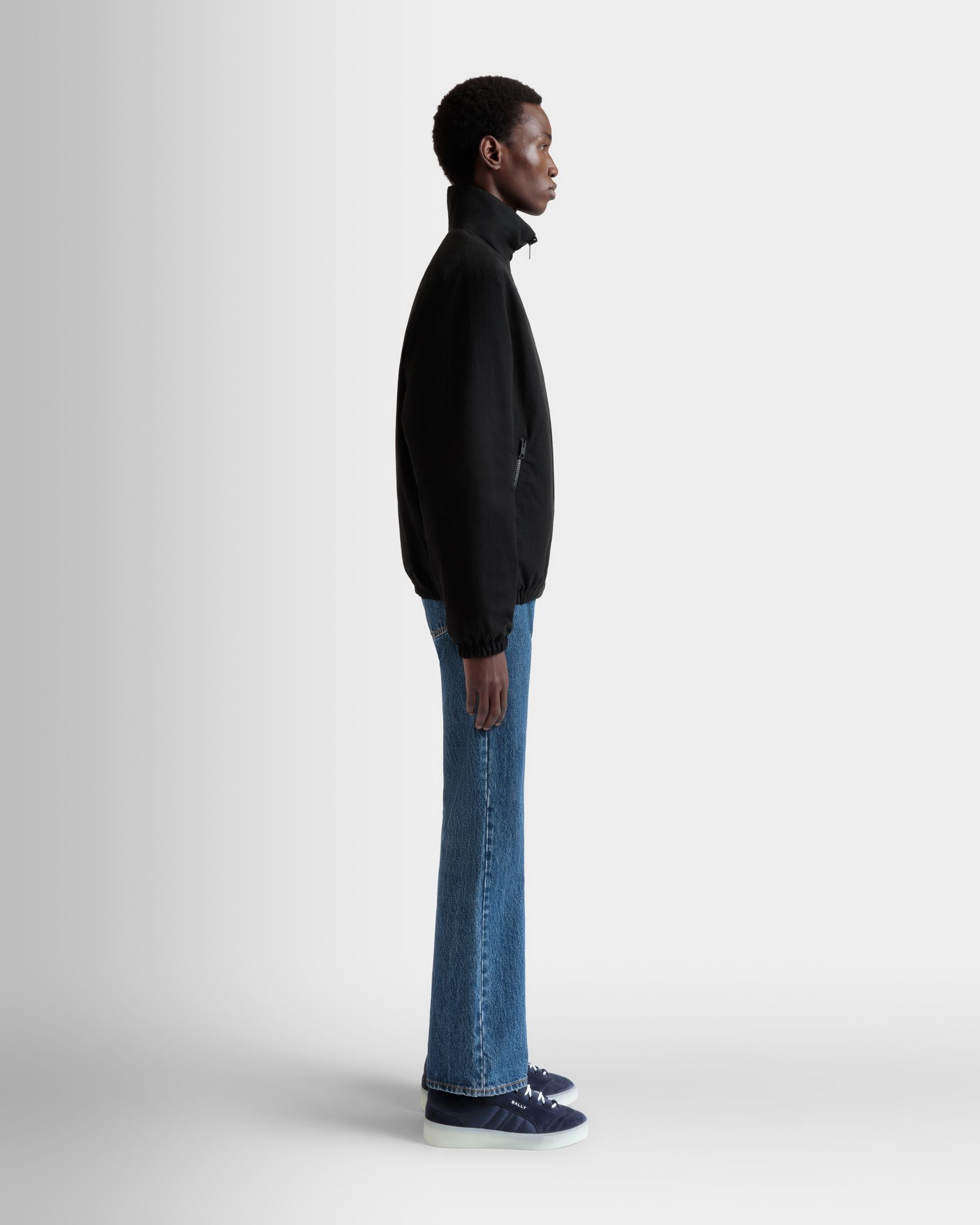 Blouson Bomber Réversible En Coton Mélangé Noir - Homme - Bally - 05