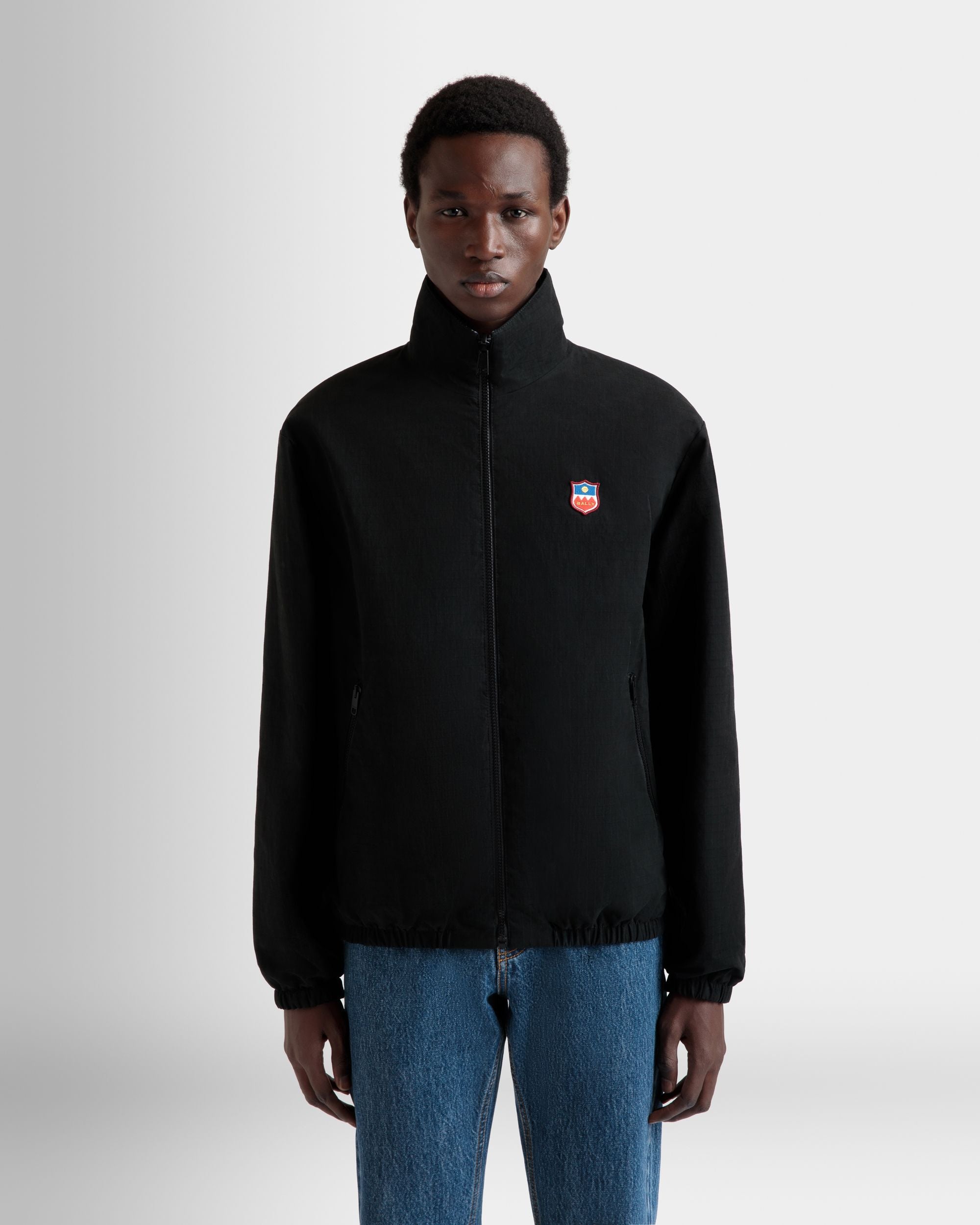 Blouson Bomber Réversible En Coton Mélangé Noir - Homme - Bally - 08