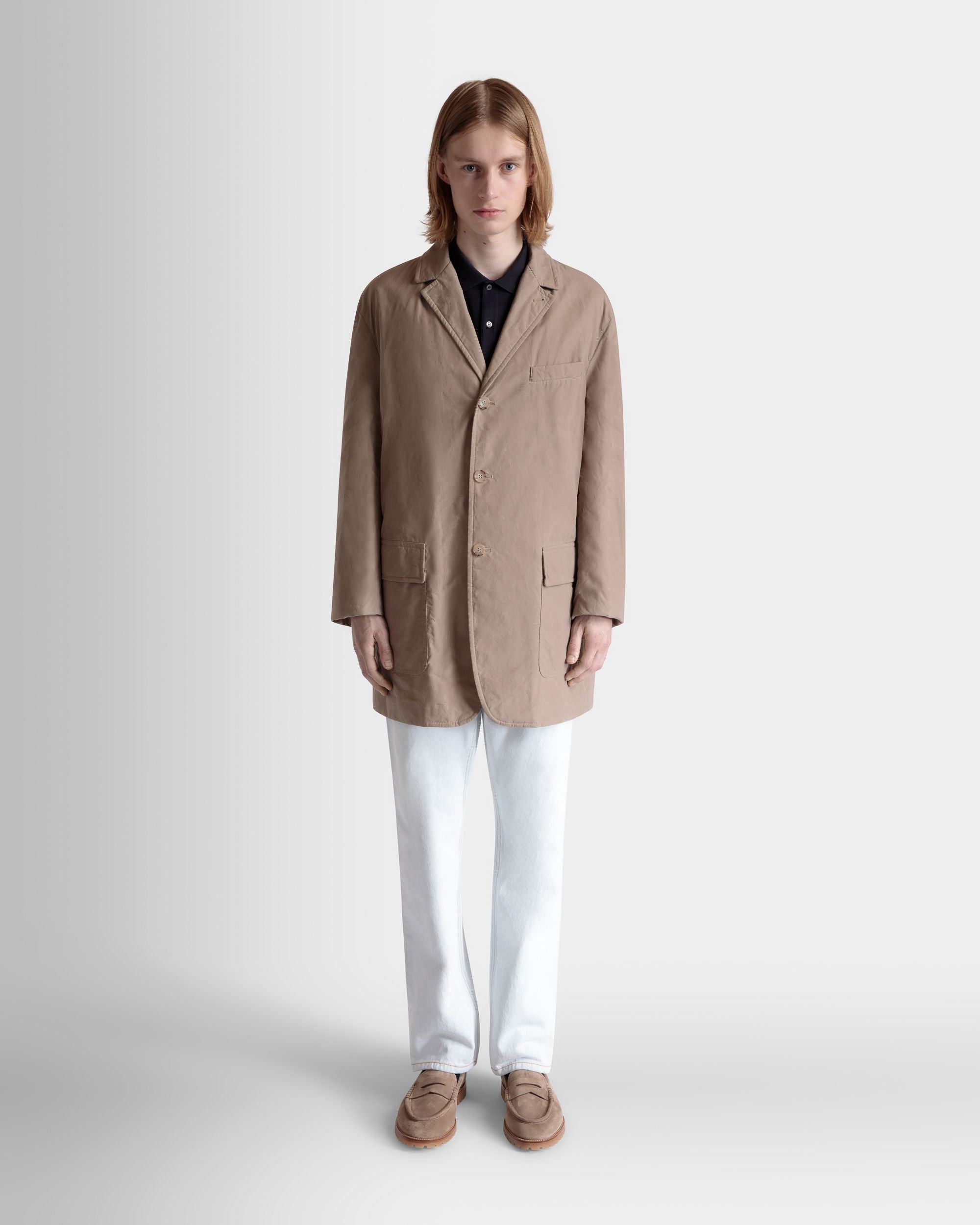 Manteau Car En Coton Beige - Homme - Bally - 02