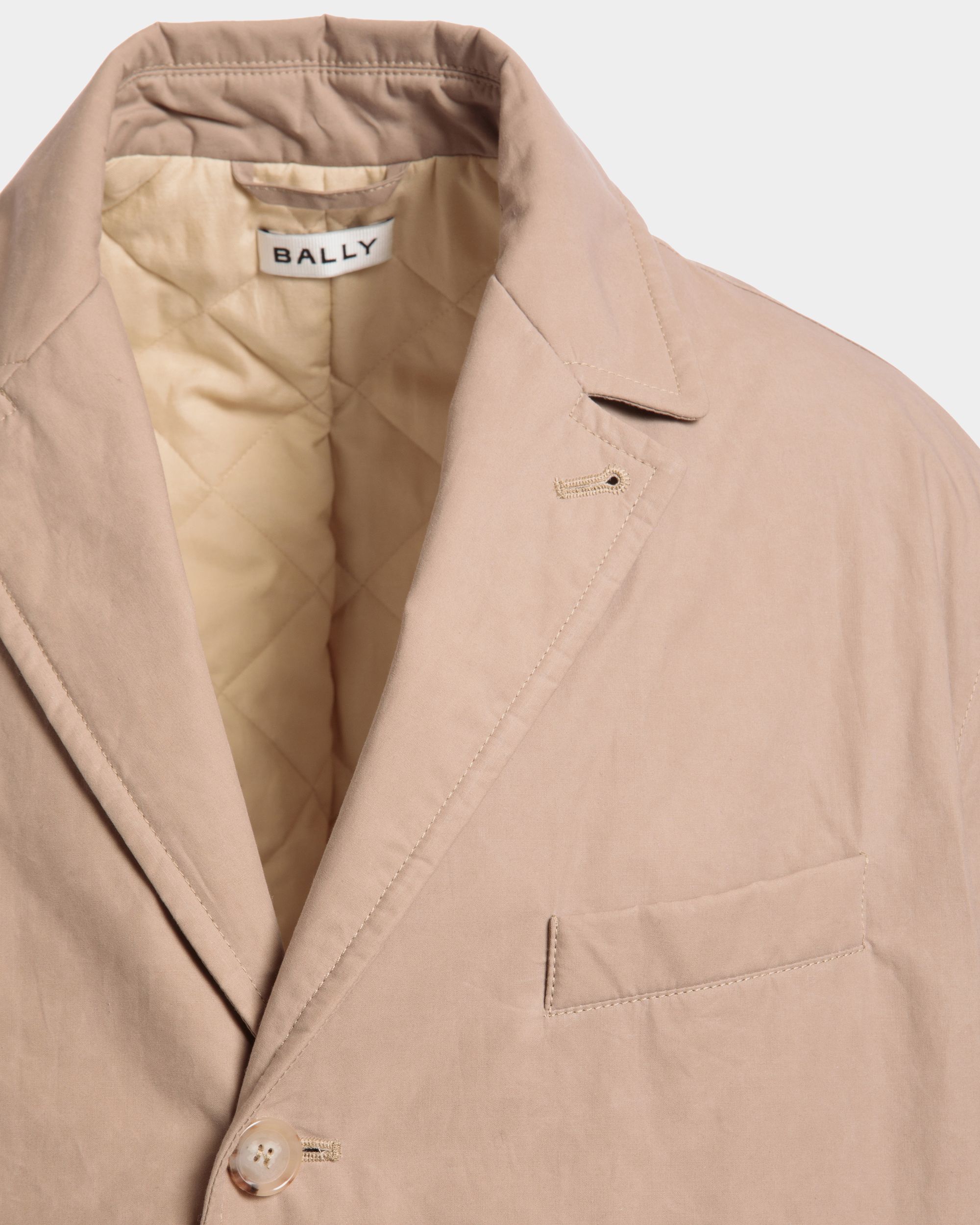 Manteau Car En Coton Beige - Homme - Bally - 04