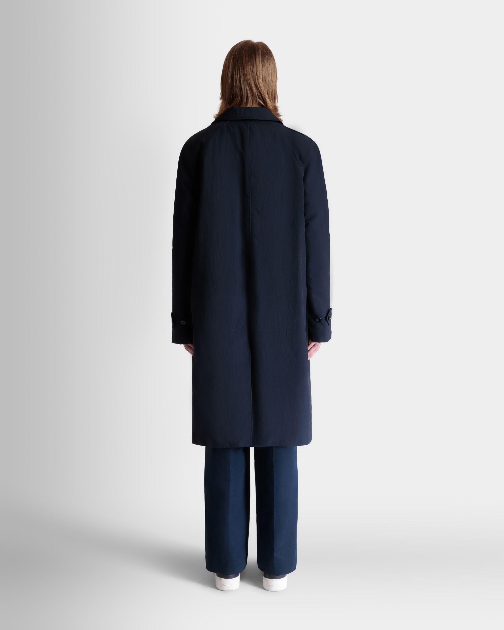Trench En Nylon Navy Blue - Homme - Bally - 06