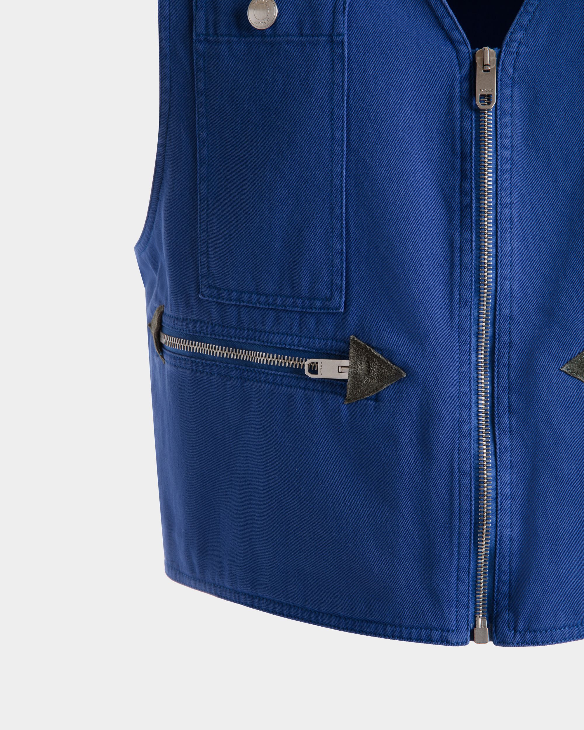 Gilet En Coton Bleu - Homme - Bally - 02