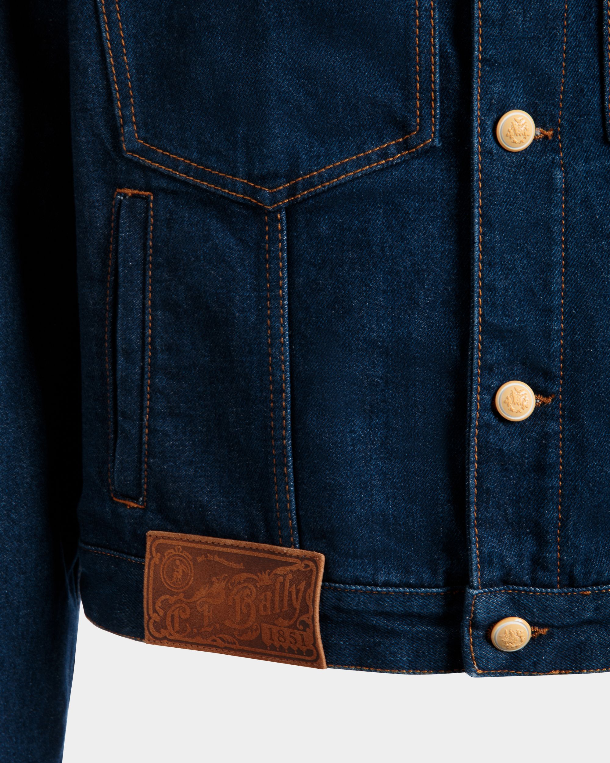 Veste Trucker En Coton Navy Blue - Homme - Bally - 02