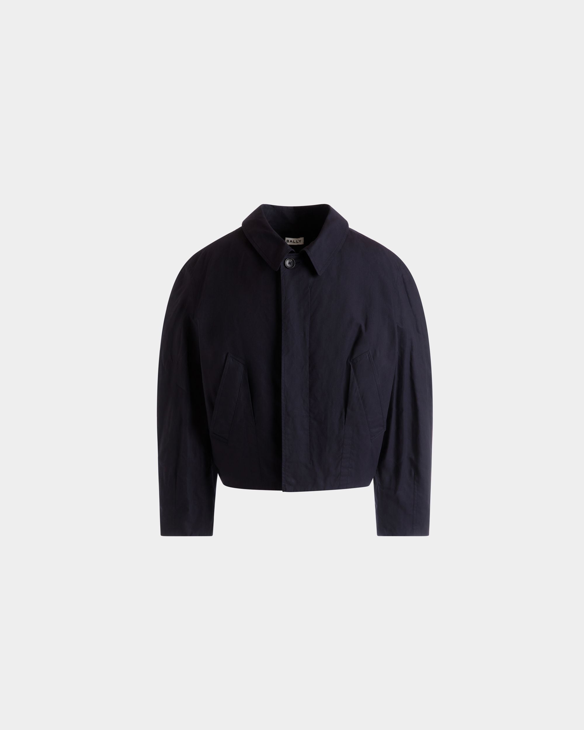 Blouson Bomber Court En Coton Navy Blue - Homme - Bally - 01