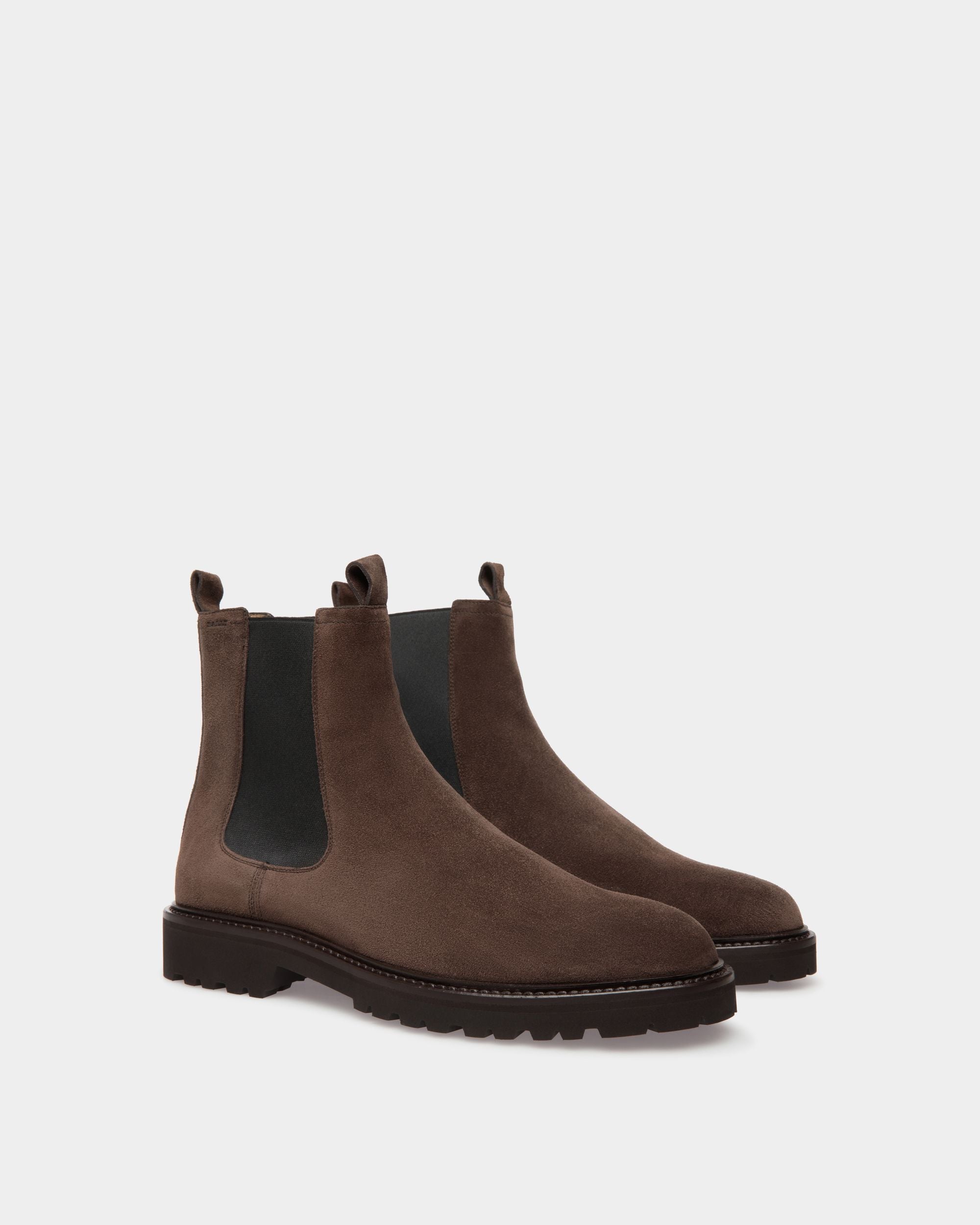 Bottine En Daim Marron - Homme - Bally - 02