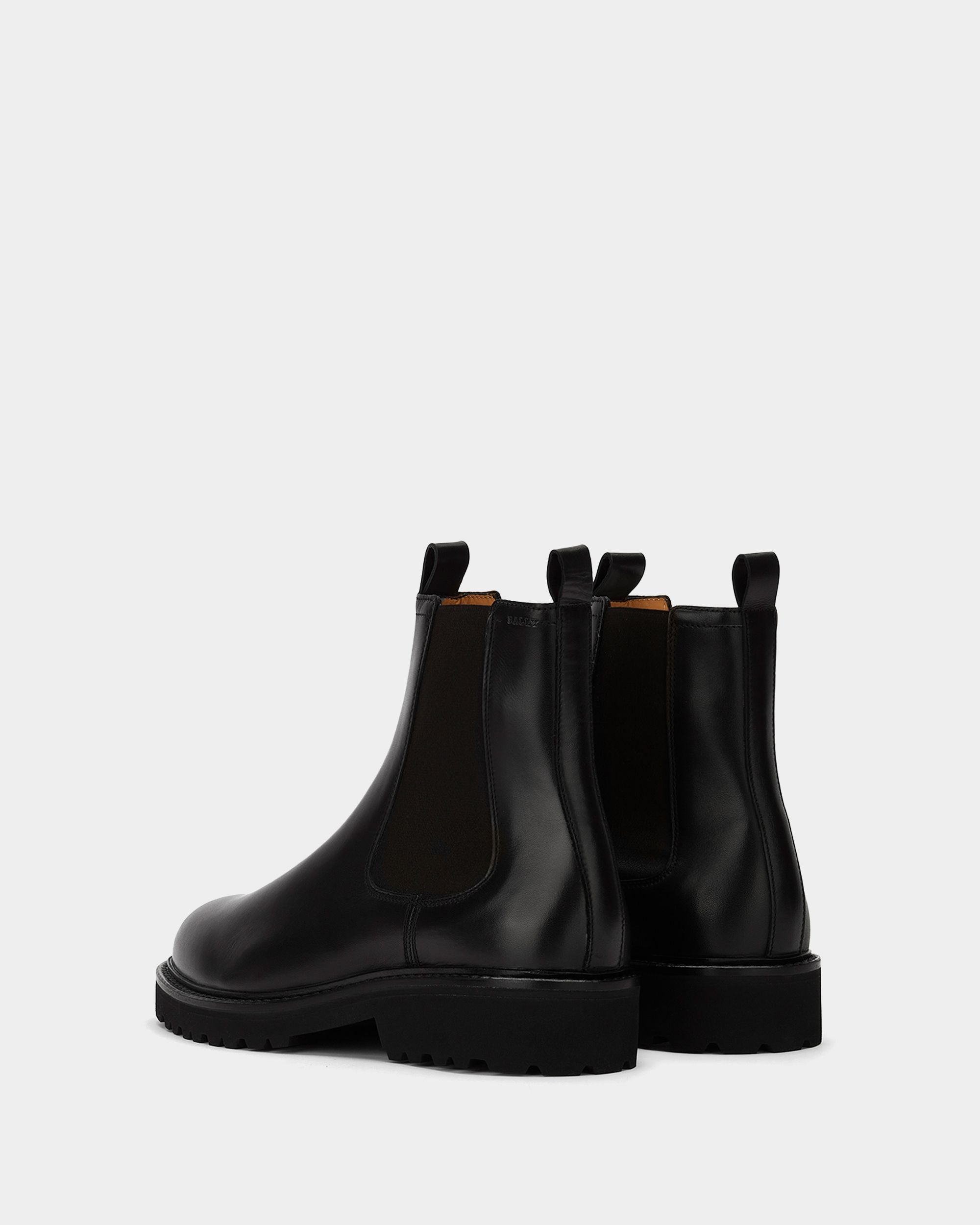 Bottine En Cuir Noir - Homme - Bally - 03