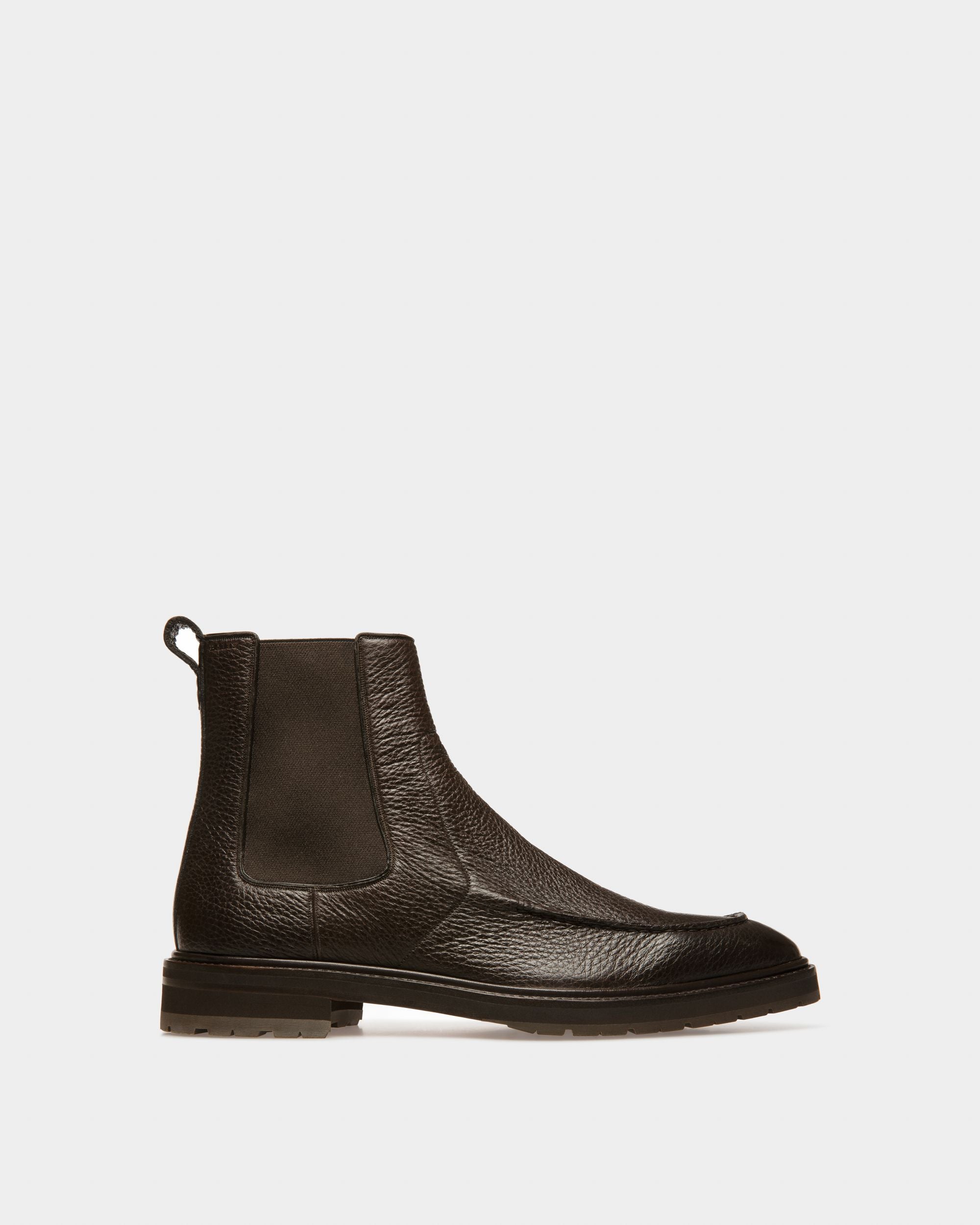 Mirno Bottines En Cuir Couleur Brun Ébène - Homme - Bally - 01