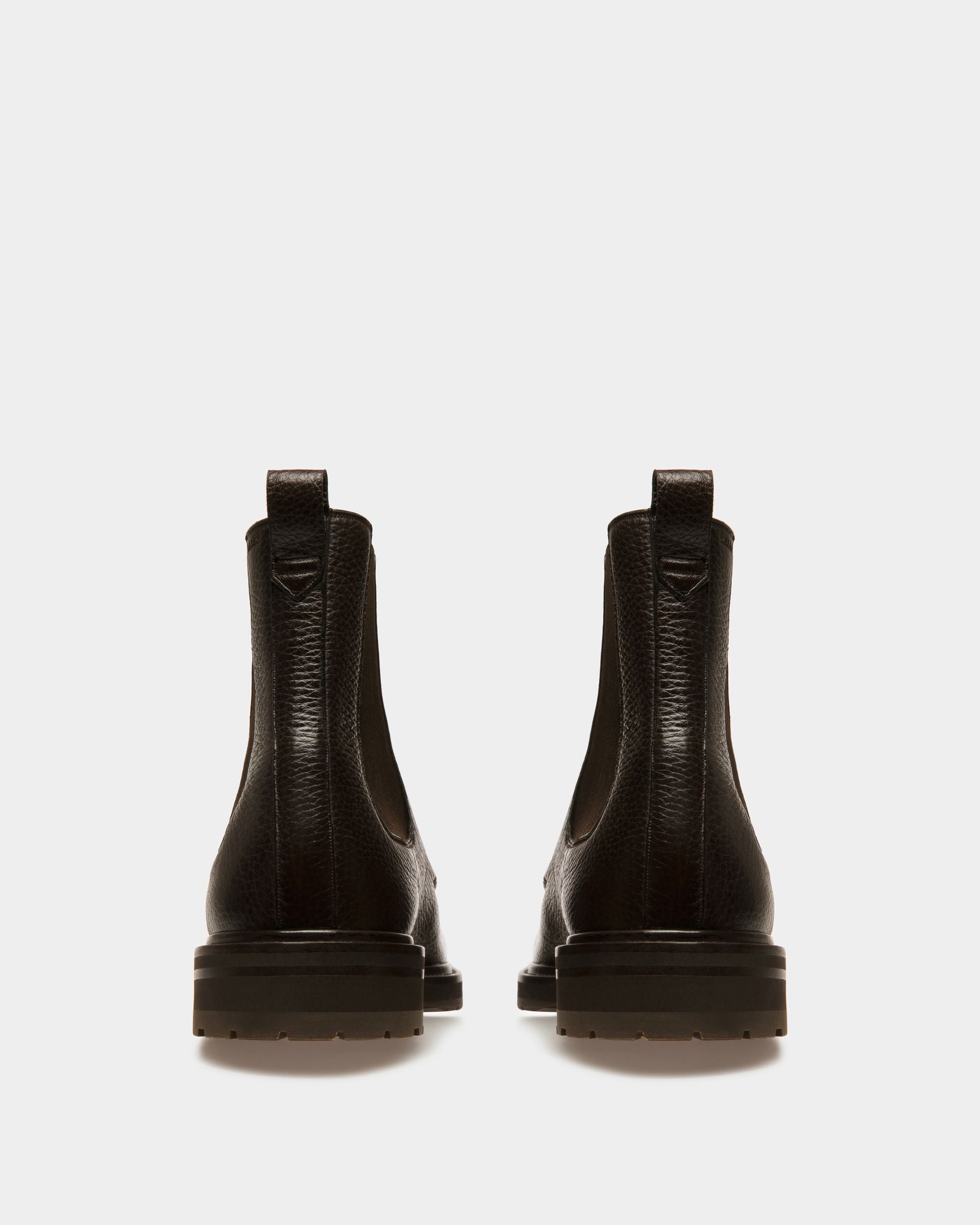 Mirno Bottines En Cuir Couleur Brun Ébène - Homme - Bally - 04