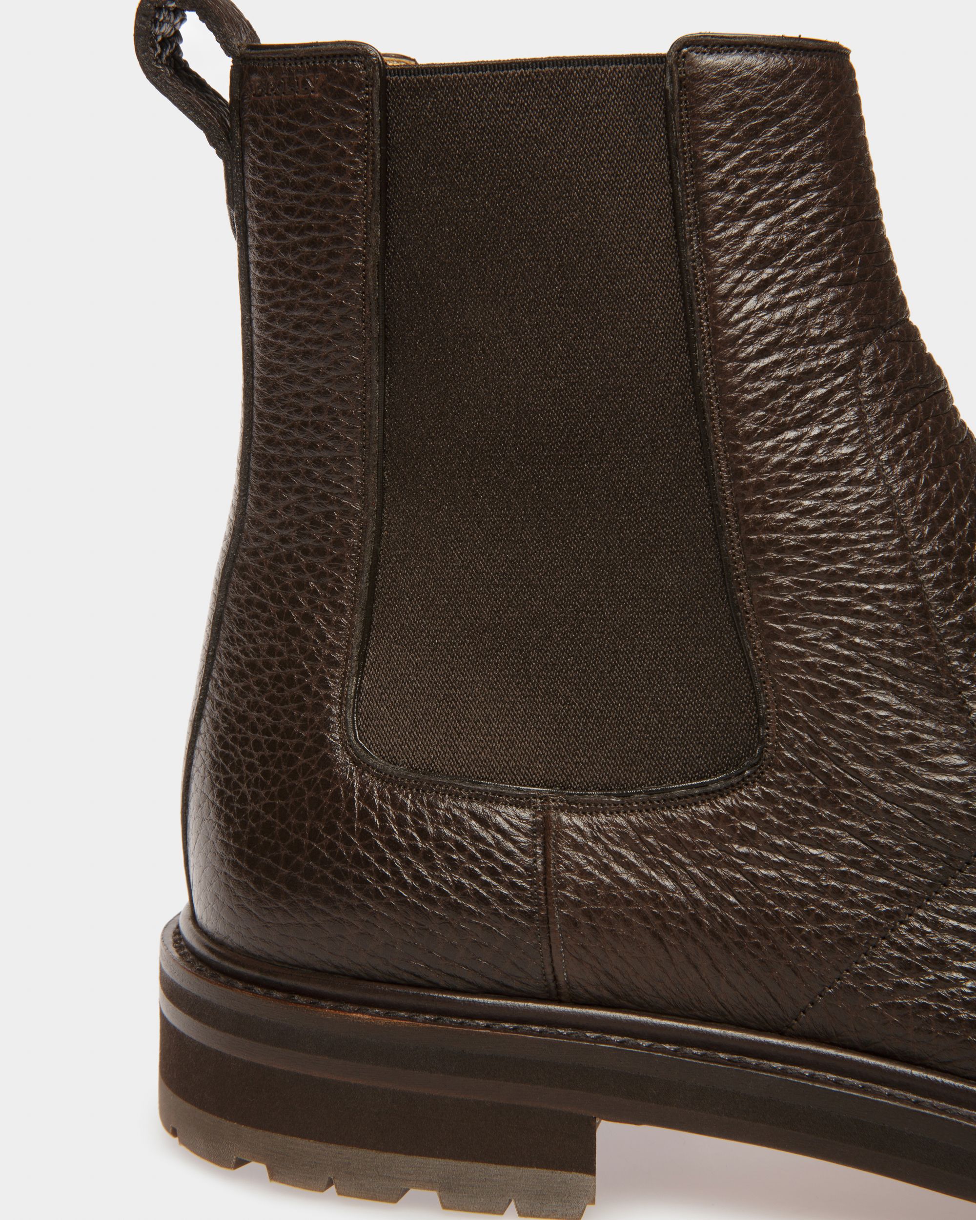 Mirno Bottines En Cuir Couleur Brun Ébène - Homme - Bally - 06