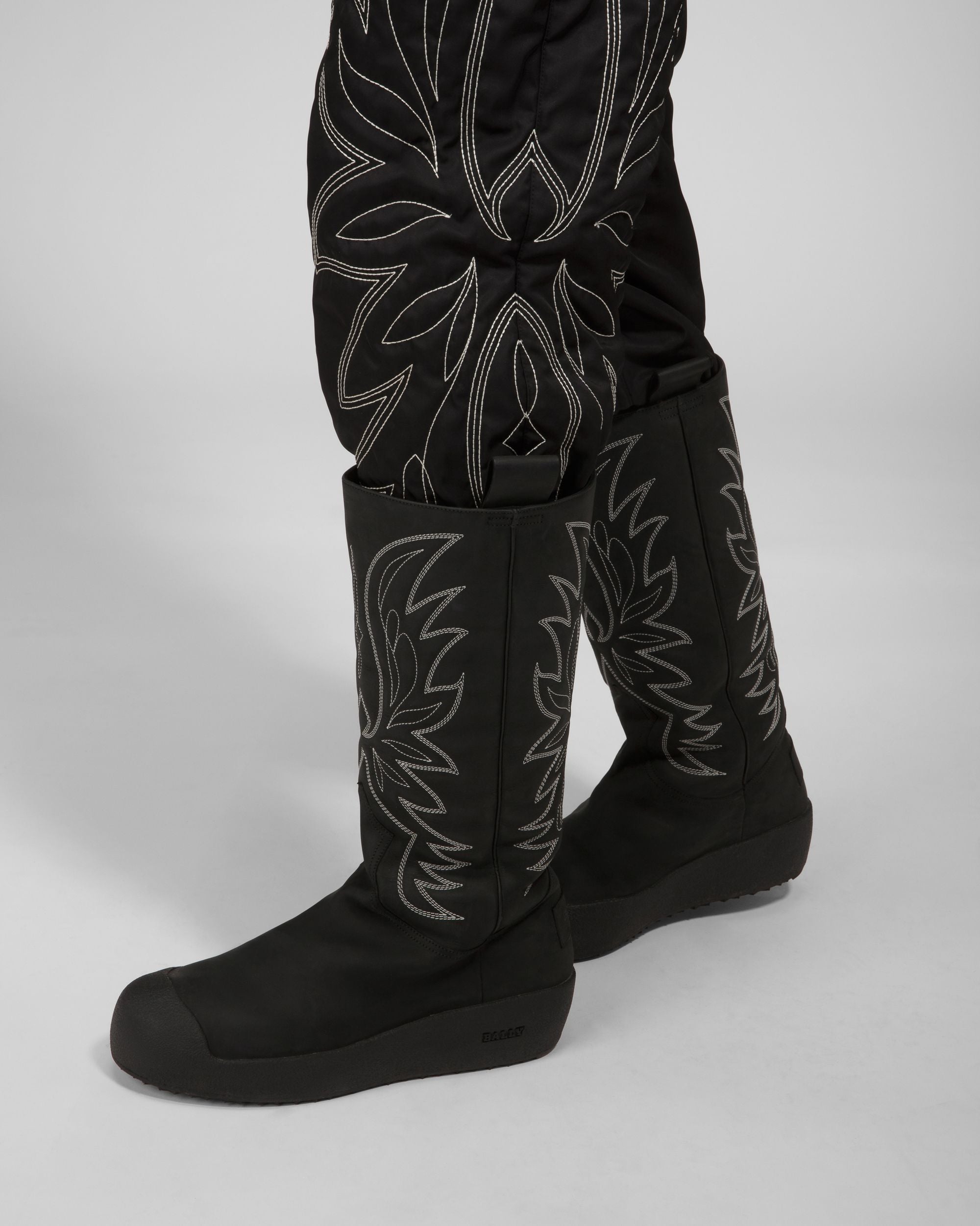 Montana Bottes De Neige En Cuir Noir - Homme - Bally - 08