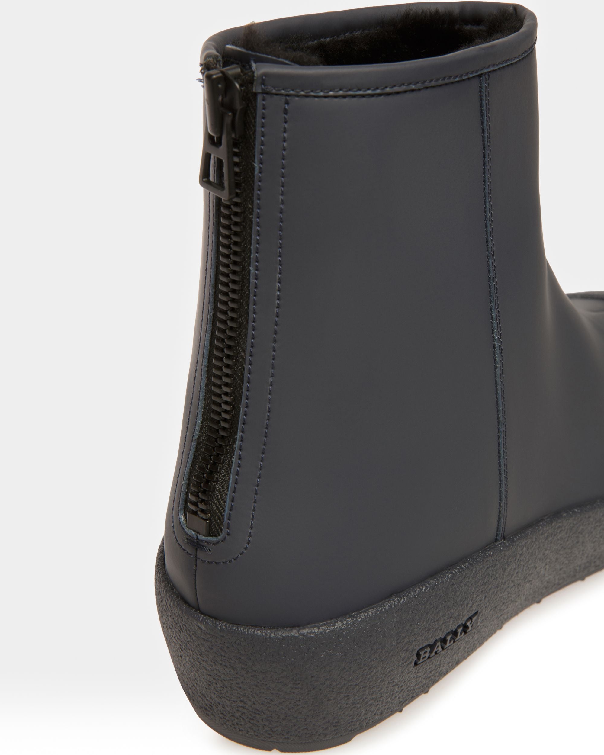 Bernina Bottes De Neige En Cuir Bleu Marine - Homme - Bally - 06