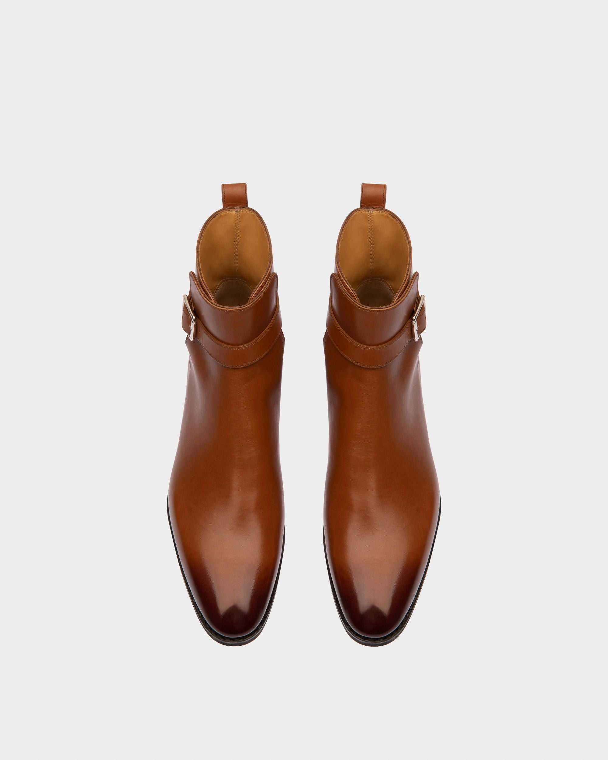Scaviel Bottines En Cuir Marron - Homme - Bally - 02