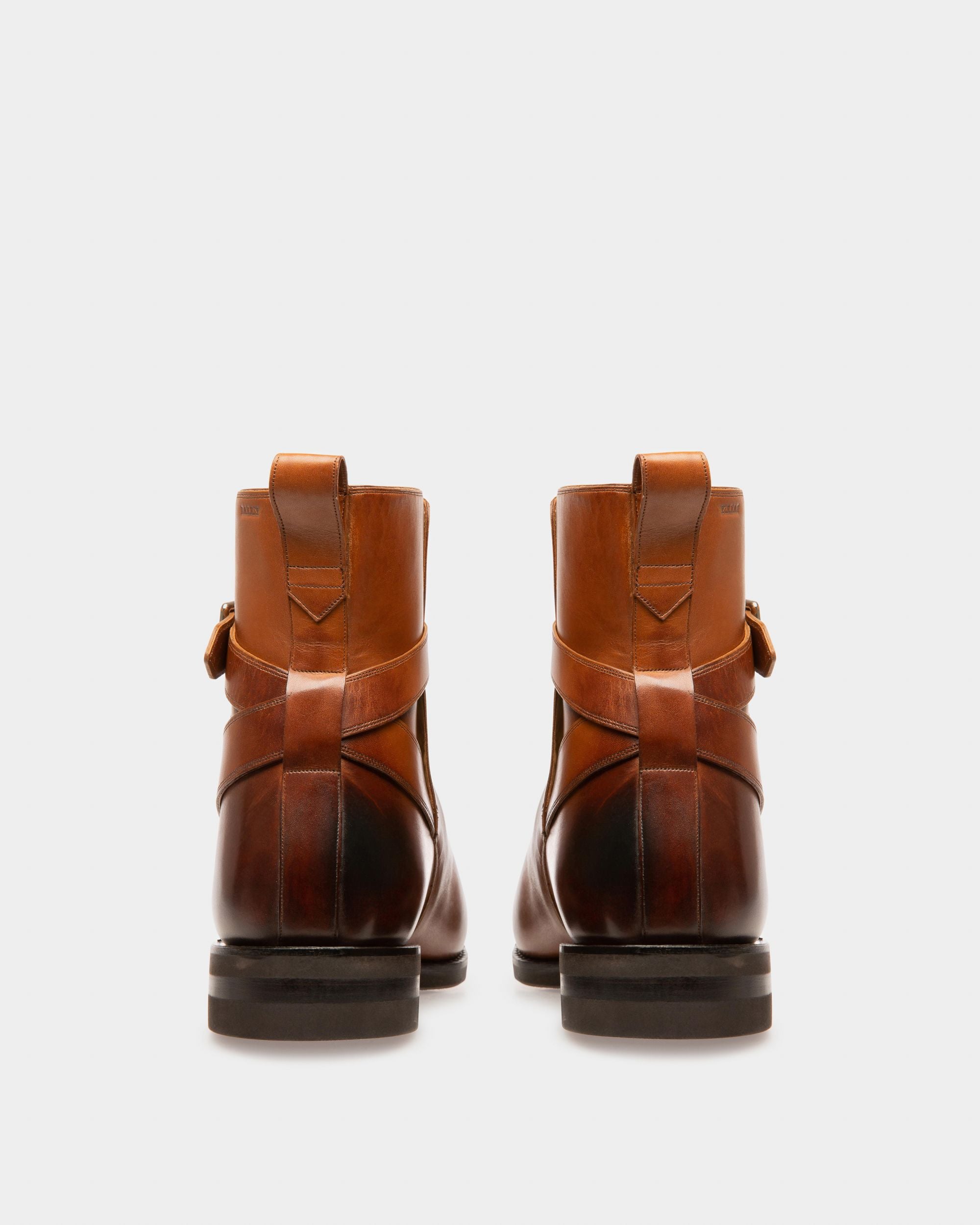 Scaviel Bottines En Cuir Marron - Homme - Bally - 04