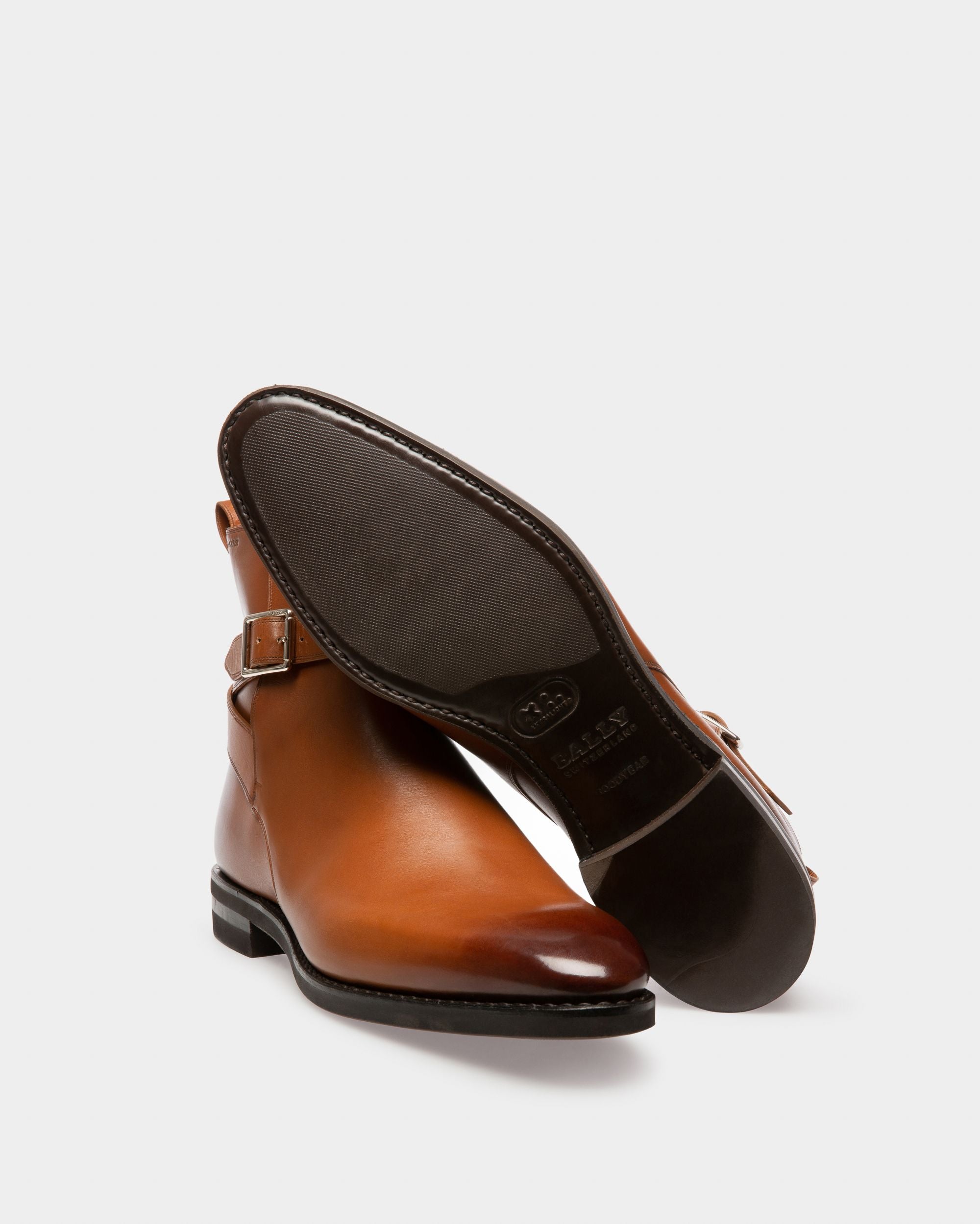 Scaviel Bottines En Cuir Marron - Homme - Bally - 05