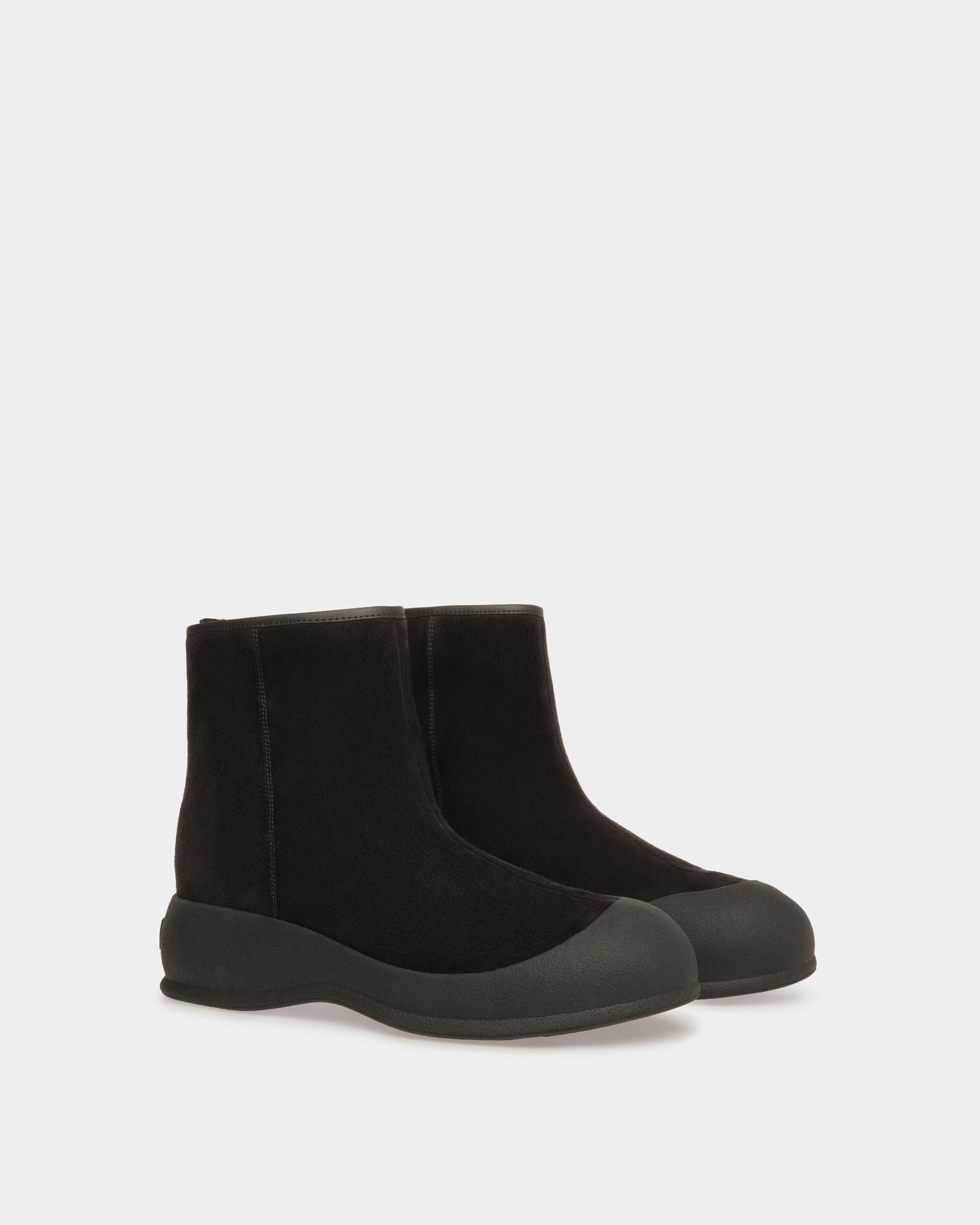 Bottes De Neige Frei En Cuir Noir - Homme - Bally - 02