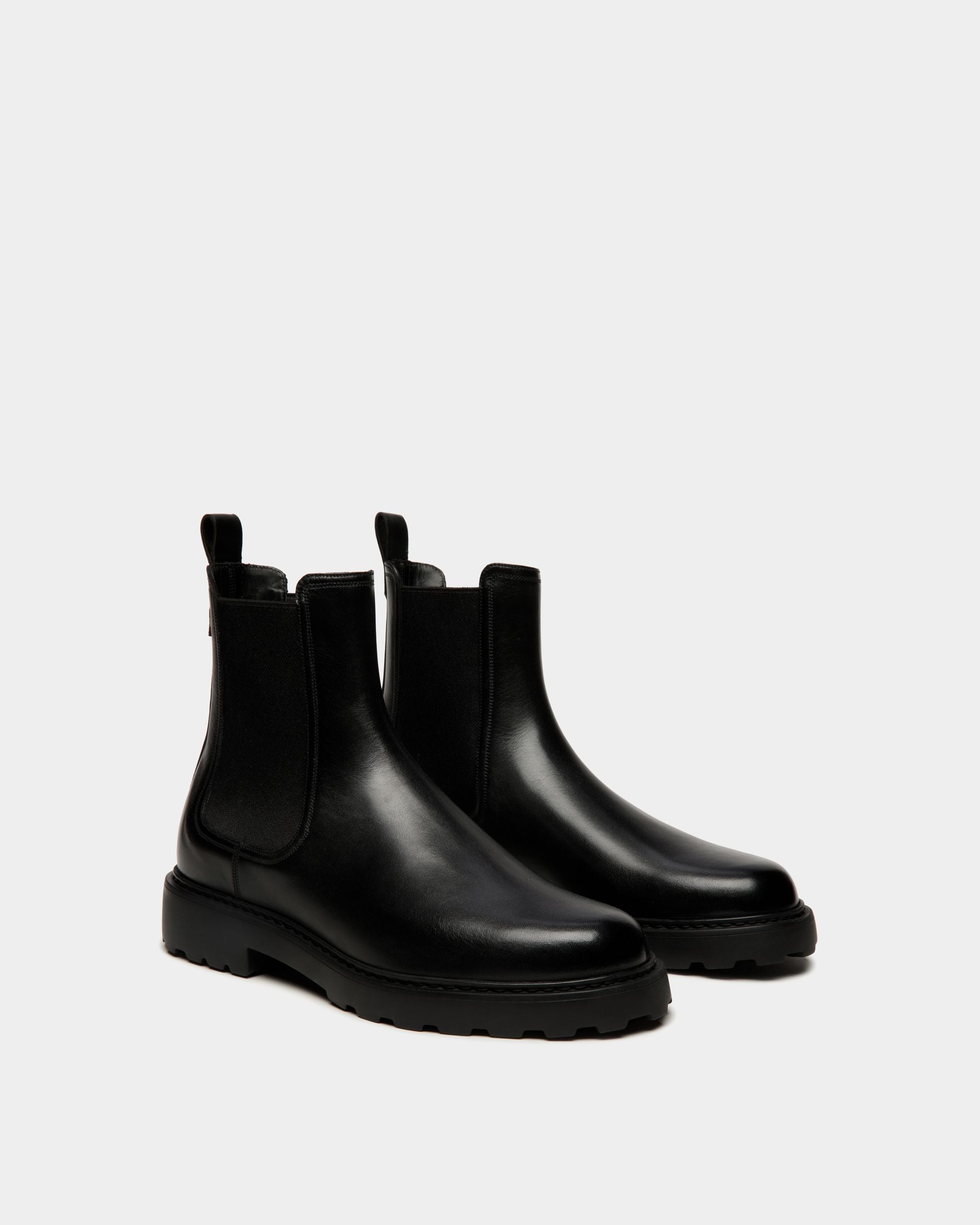 Bottine Gusto En Cuir Noir - Homme - Bally - 03