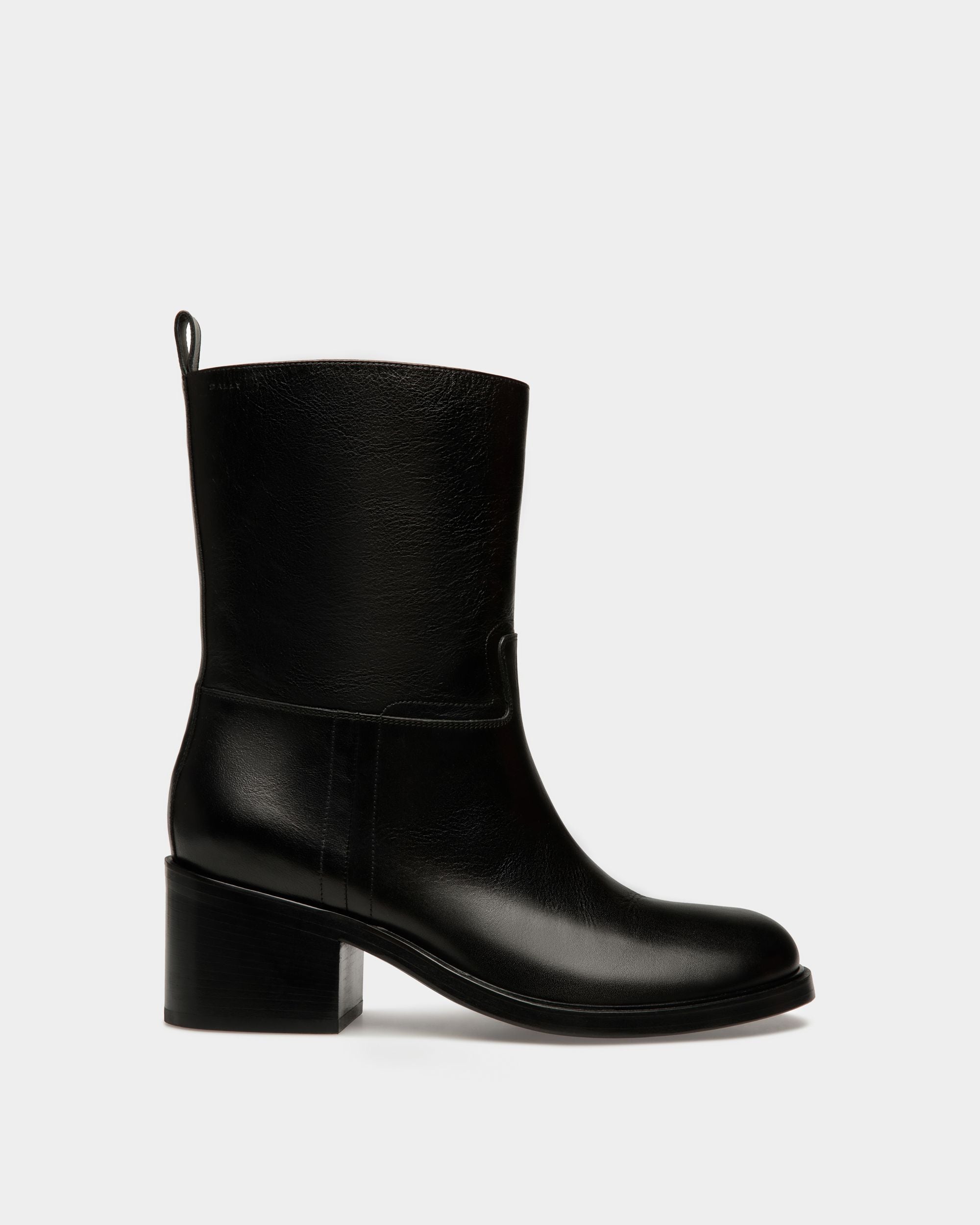 Botte Peggy En Cuir Noir - Homme - Bally - 01