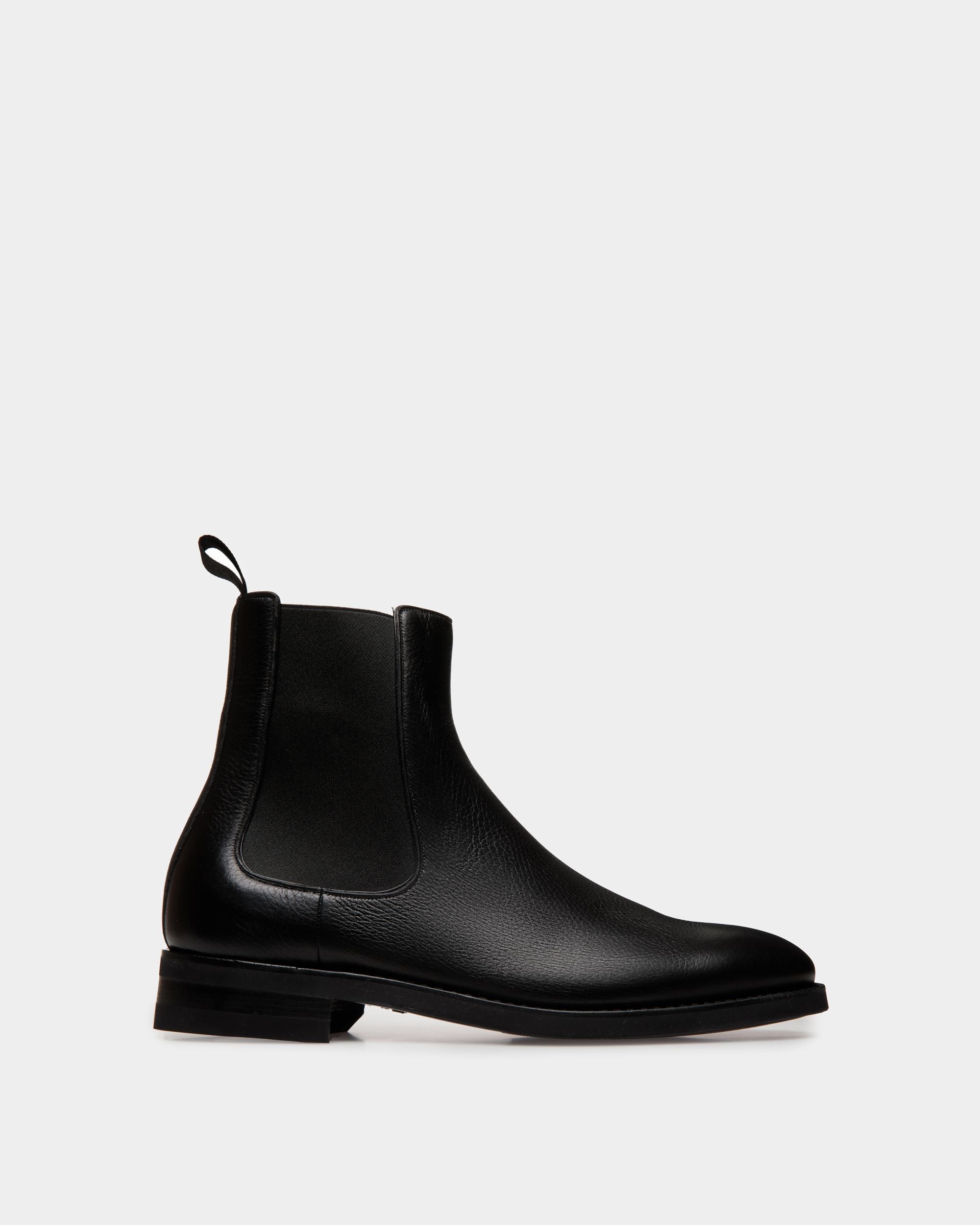 Bottine Scribe Un En Cuir De Cerf Noir - Homme - Bally - 01