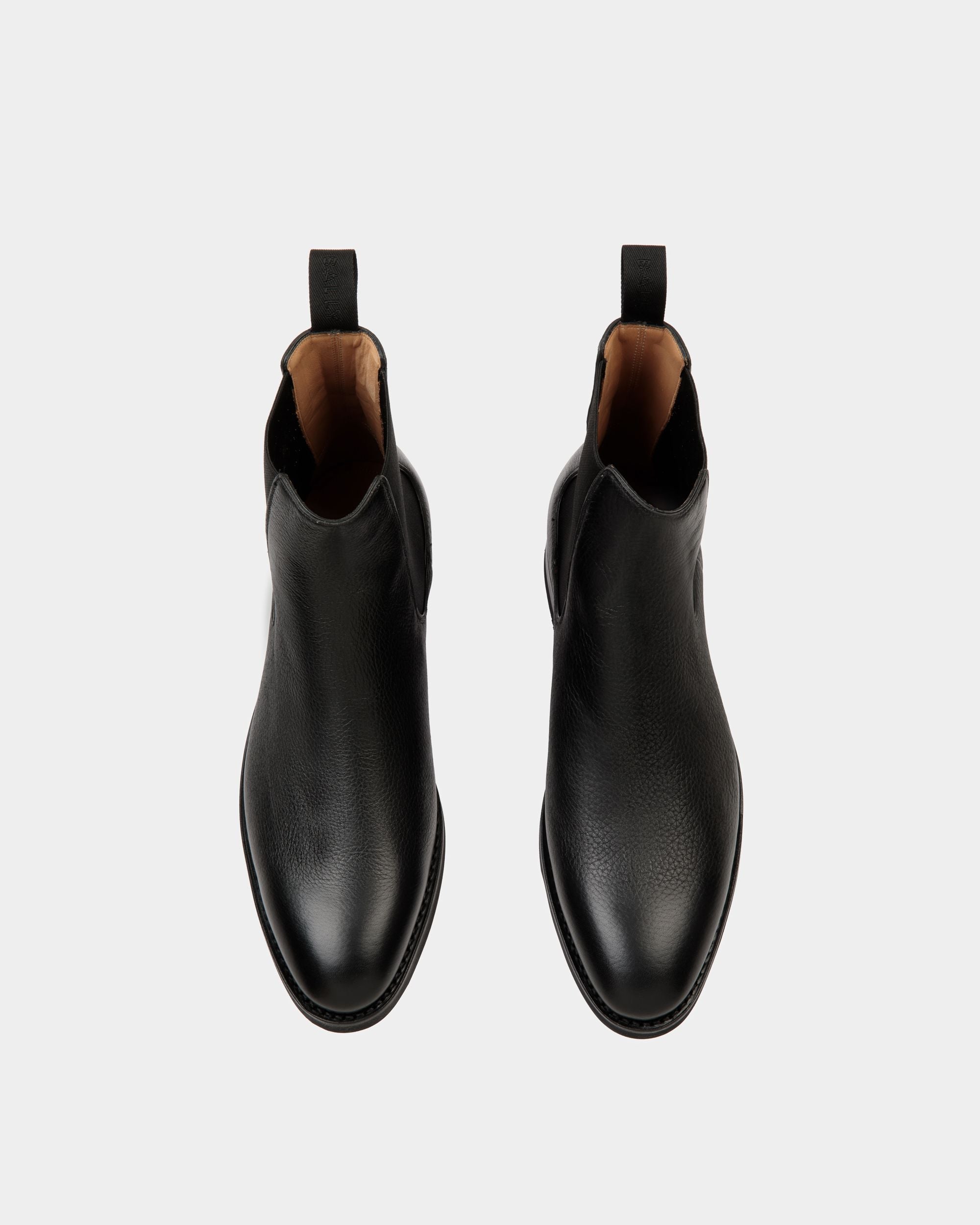 Bottine Scribe Un En Cuir De Cerf Noir - Homme - Bally - 04