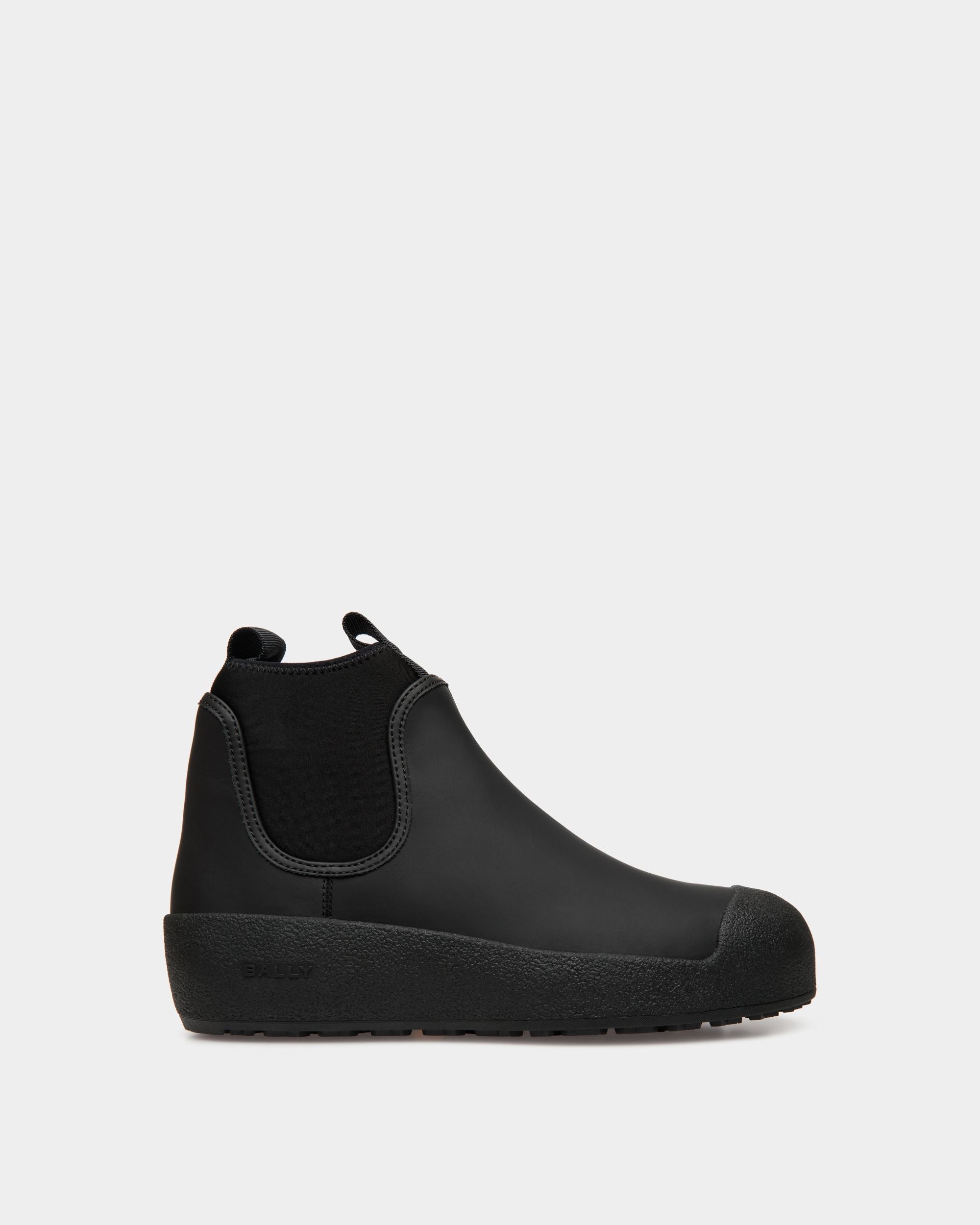 Bottine Bally Curling En Cuir Noir Caoutchouté - Homme - Bally - 01