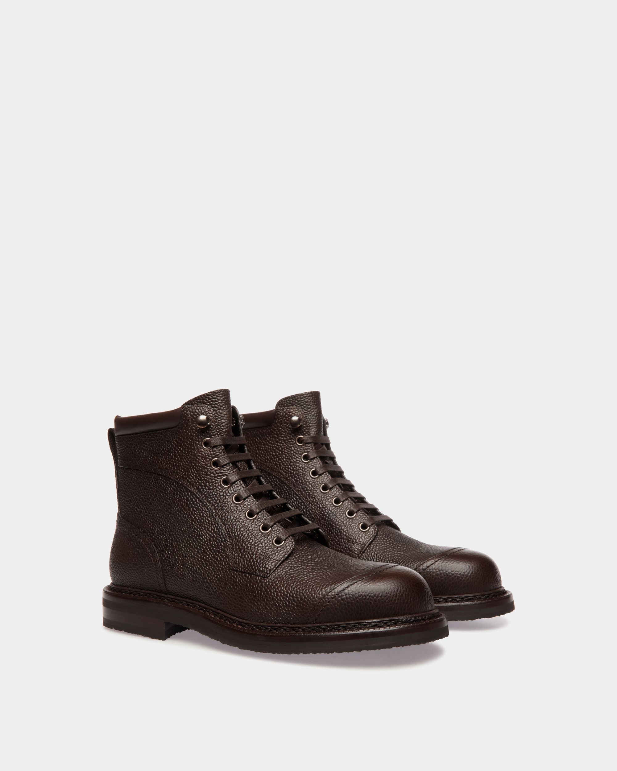 Bottine Norwelt En Cuir Grainé Ebano - Homme - Bally - 03