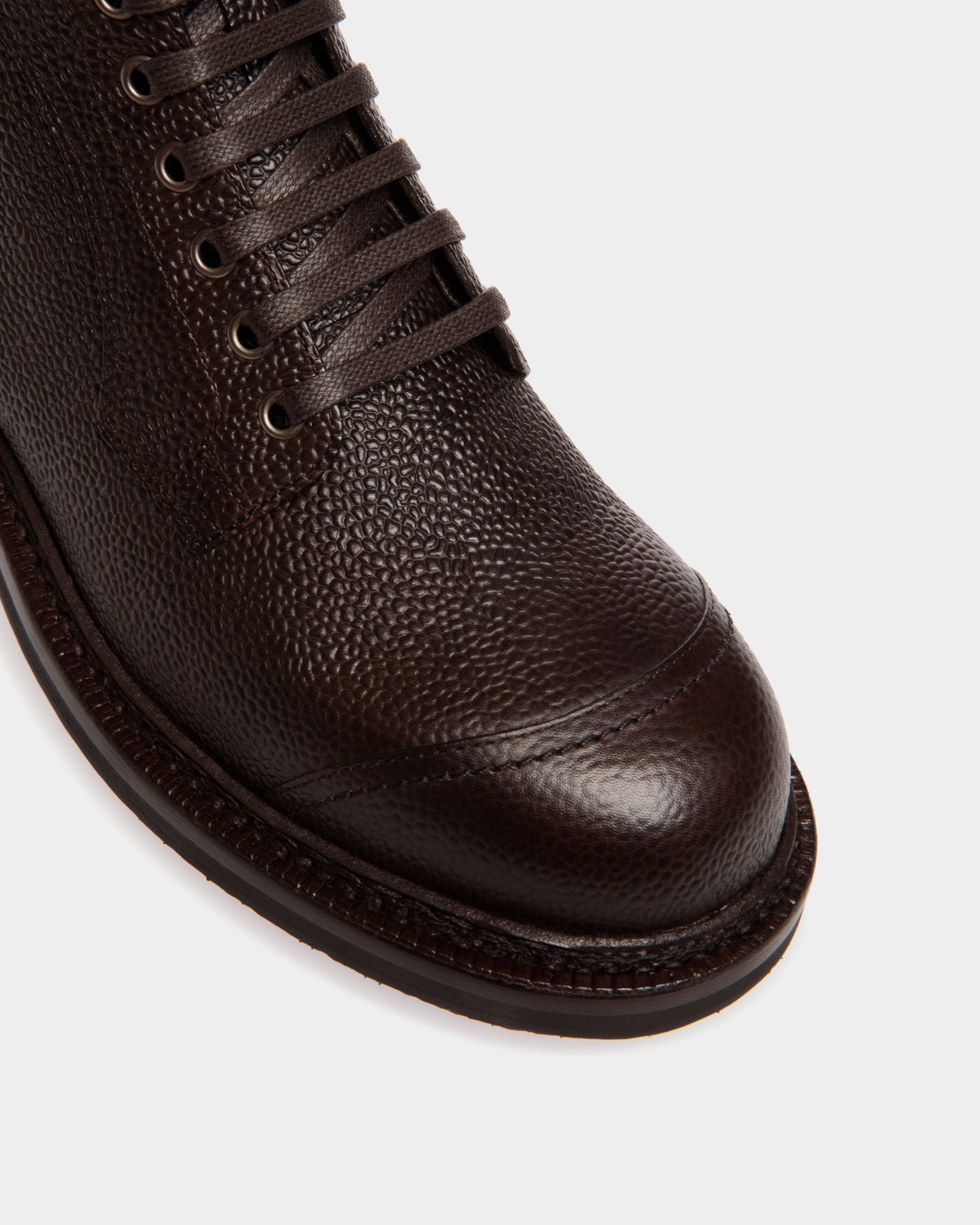 Bottine Norwelt En Cuir Grainé Ebano - Homme - Bally - 06