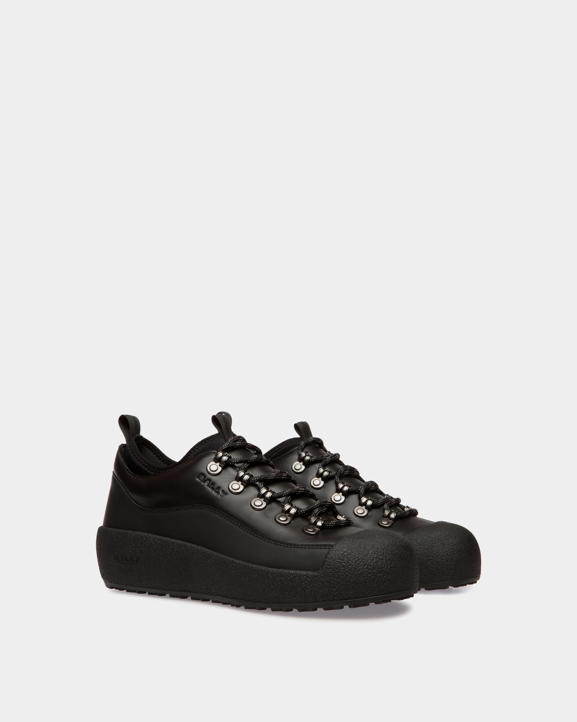 Bottine En Cuir Noir De La Capsule D’hiver - Homme - Bally - 03