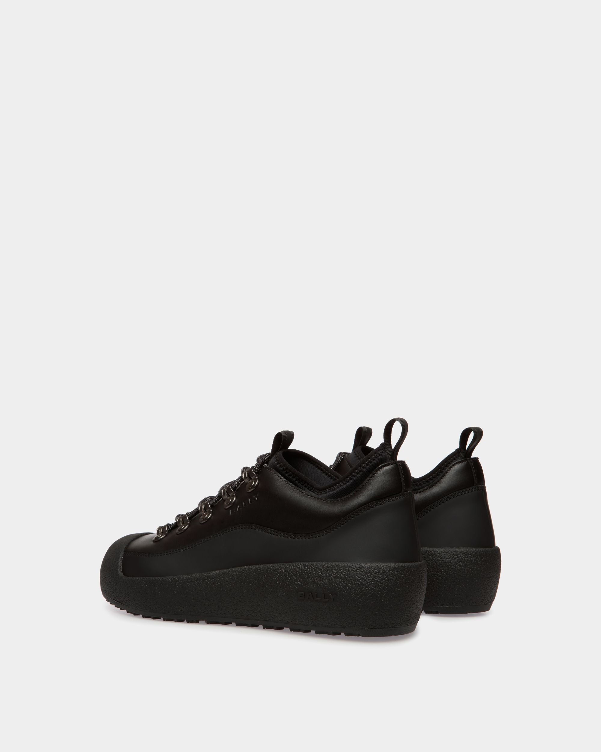 Bottine En Cuir Noir De La Capsule D’hiver - Homme - Bally - 04
