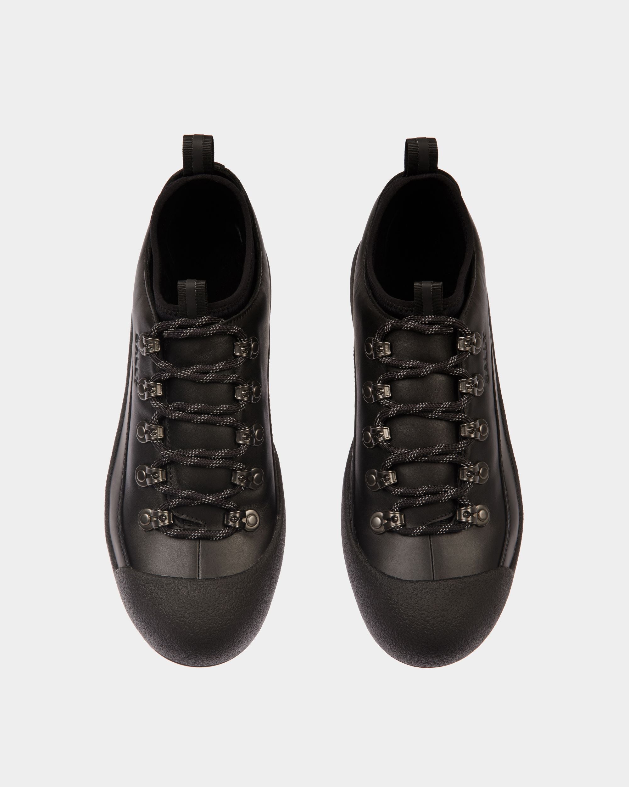 Bottine En Cuir Noir De La Capsule D’hiver - Homme - Bally - 05